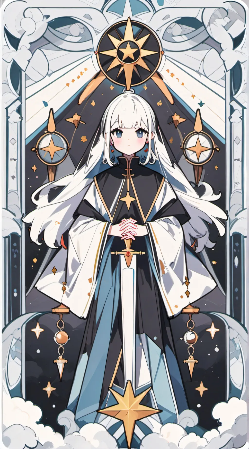 ai character: Aurora background