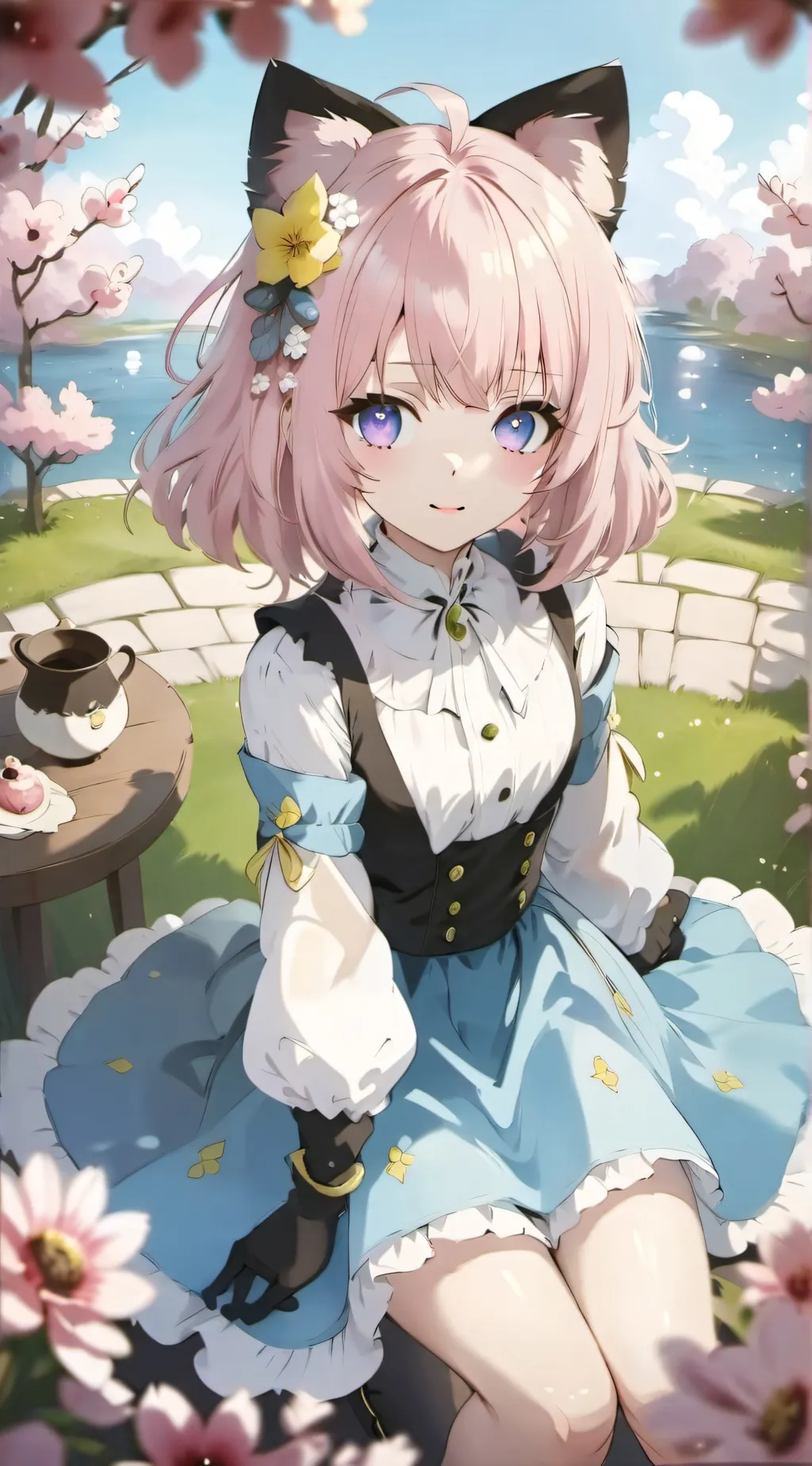 ai character: Your kitten💀 background