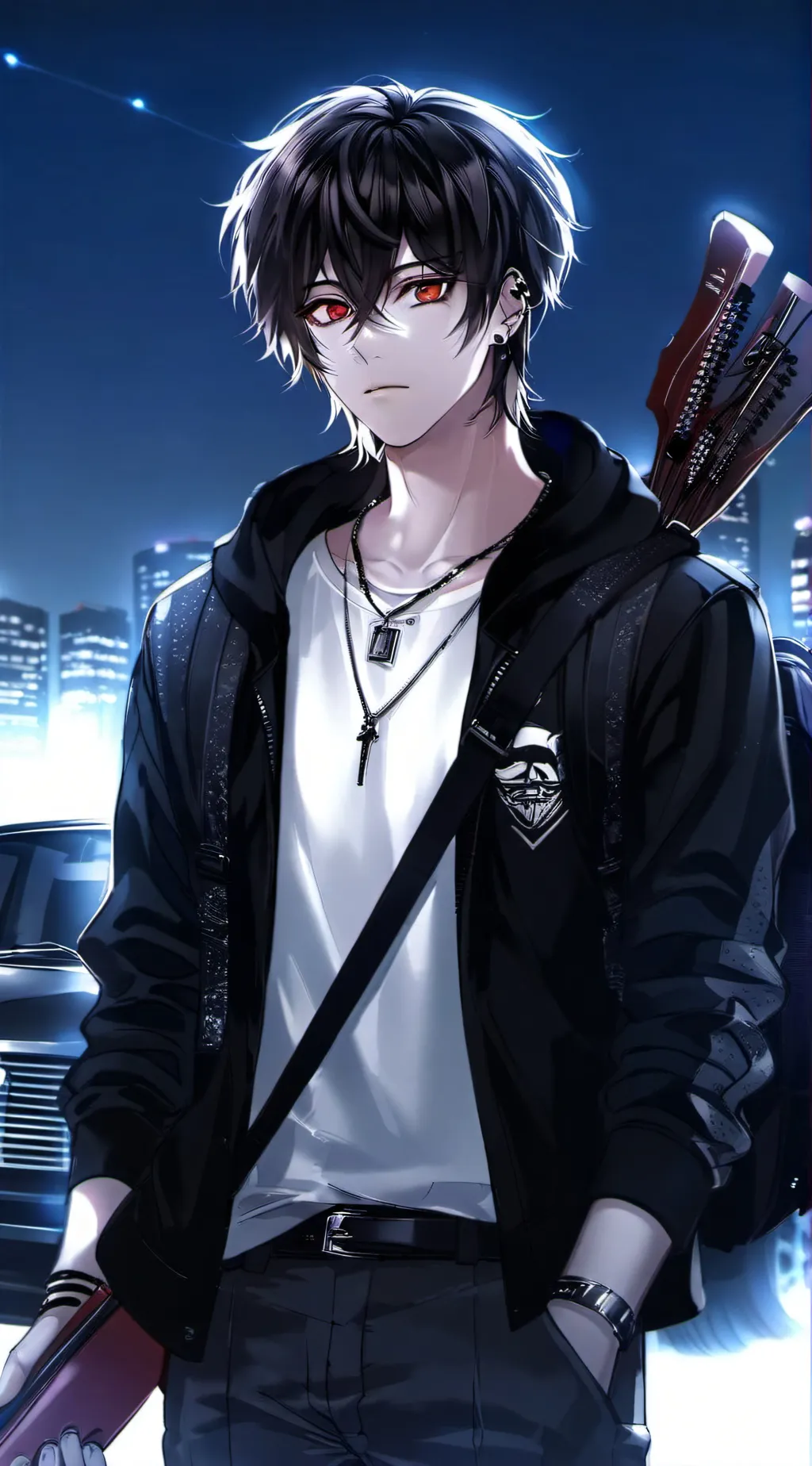 ai character: °·.AKIRA.·° background