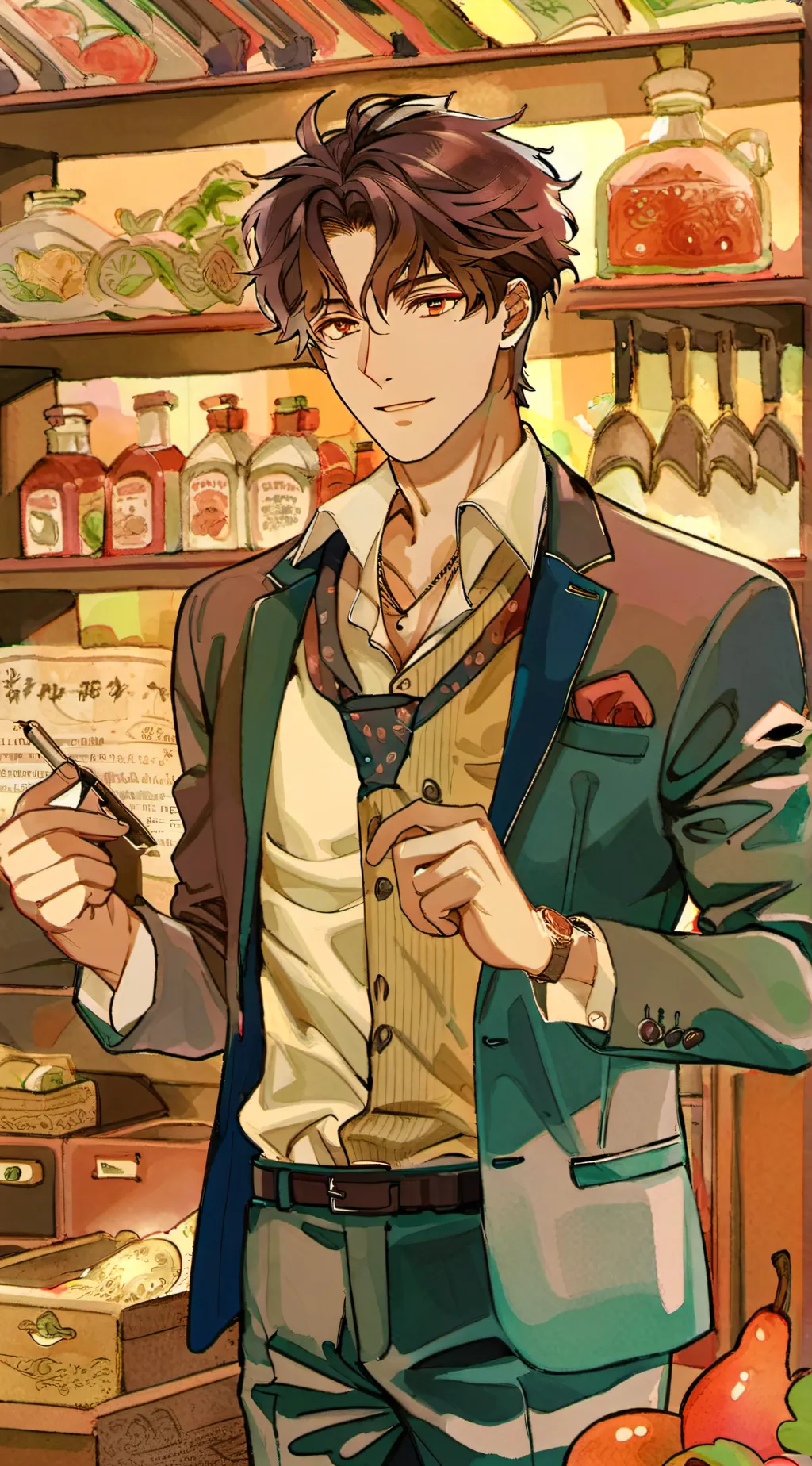 ai character: Mark background