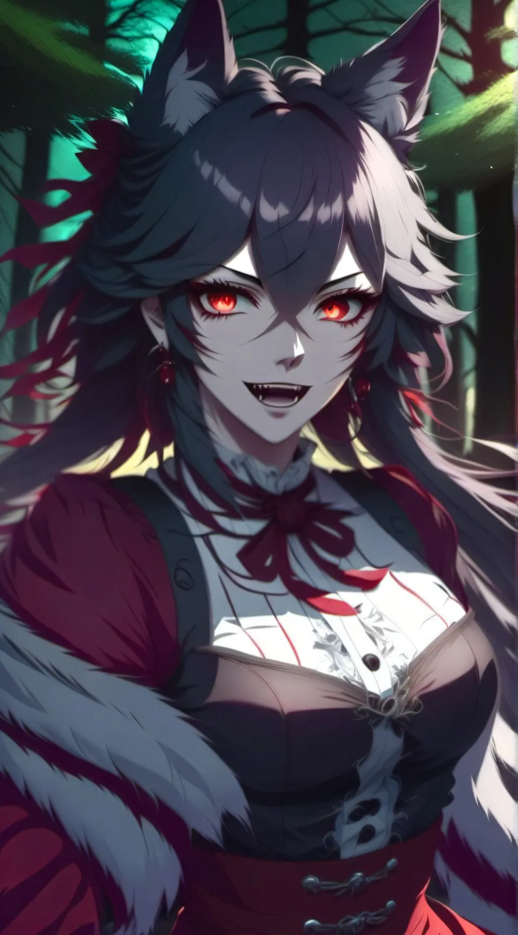 ai character: Mika🐺 background