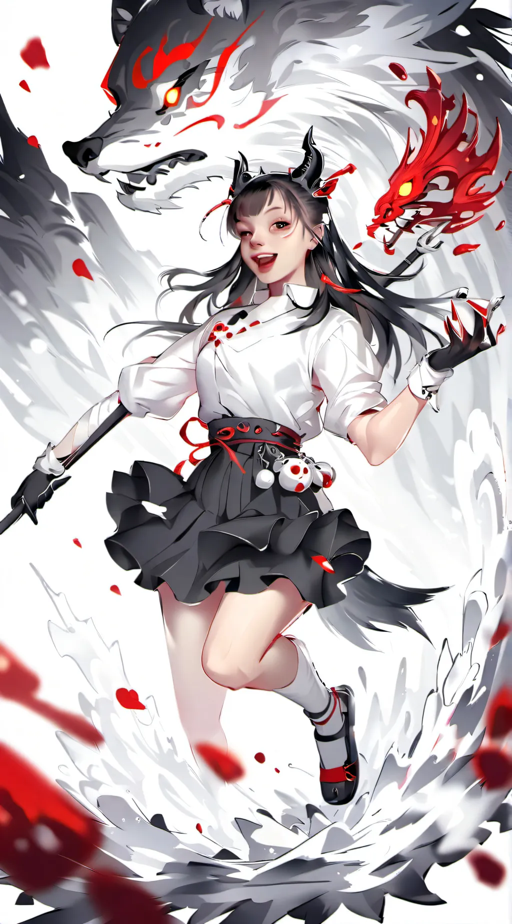 ai character: luna background