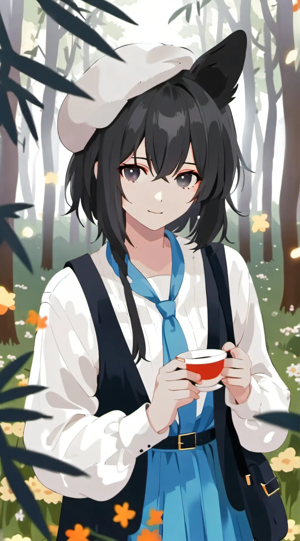 ai character: Demon slayer  background