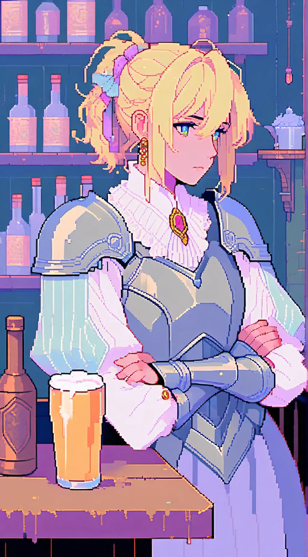 ai character: The Hero (TBW) background