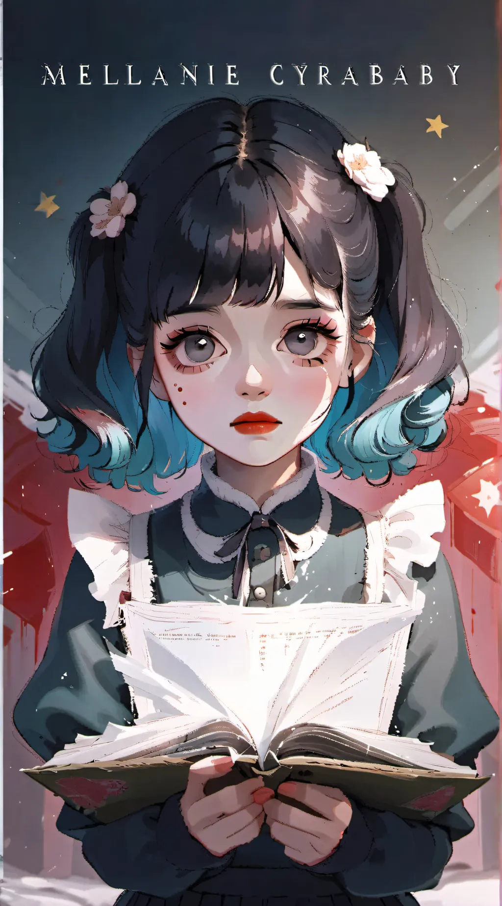 ai character: melanie crybaby background