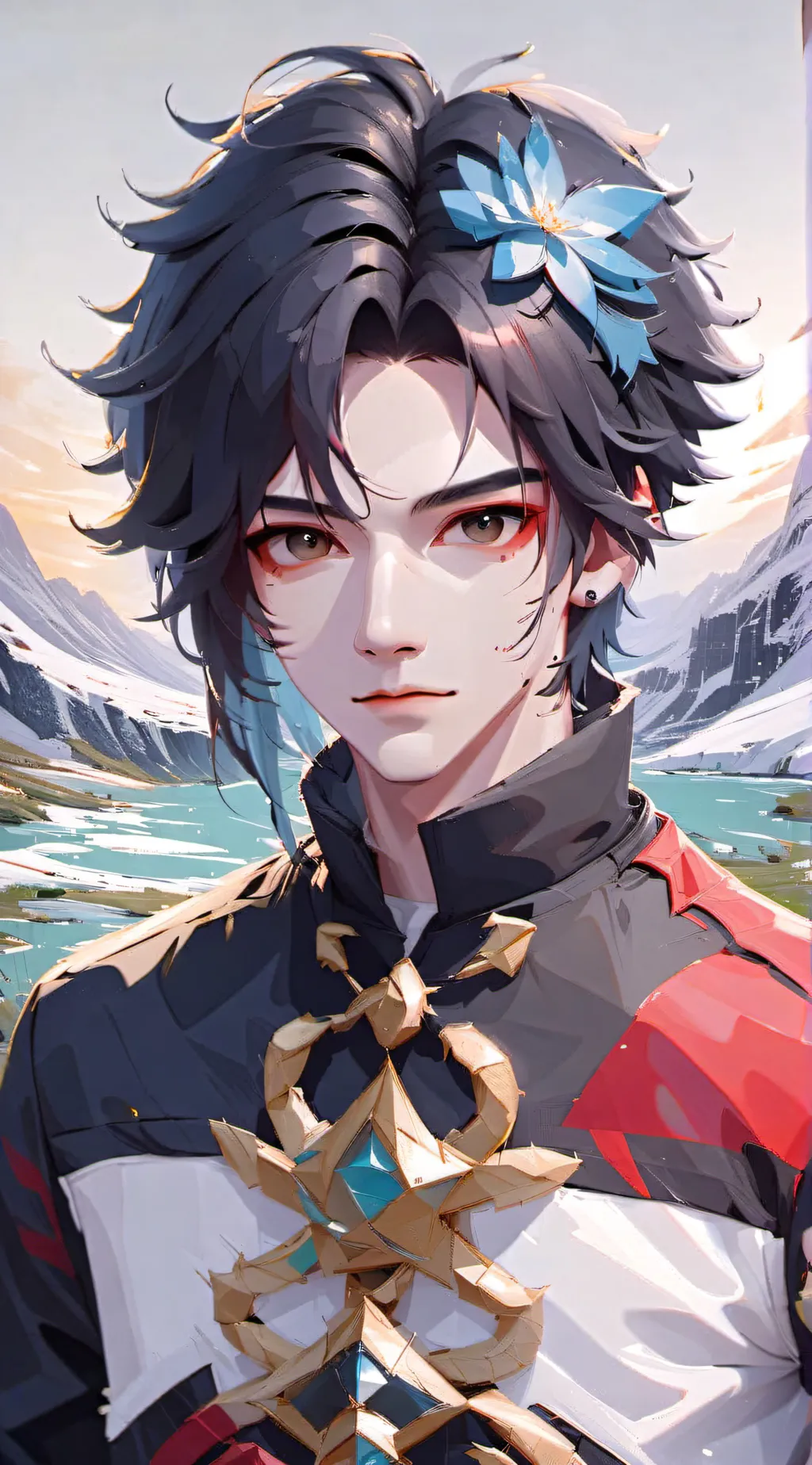 ai character: Rain background