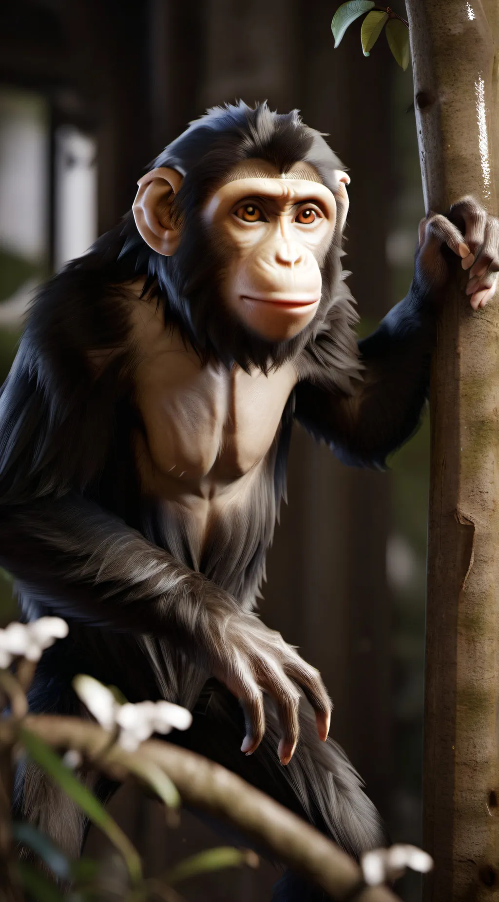 ai character: monke background