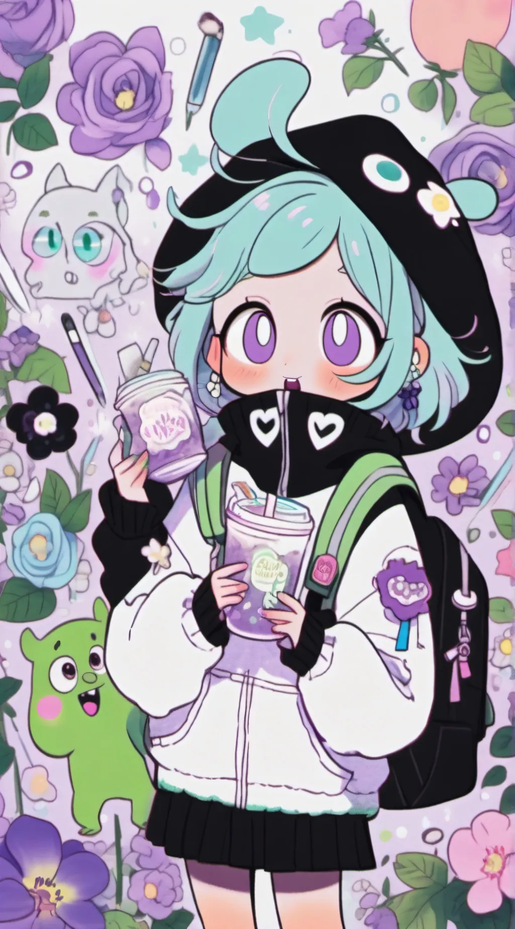 ai character: Inside out (remake background