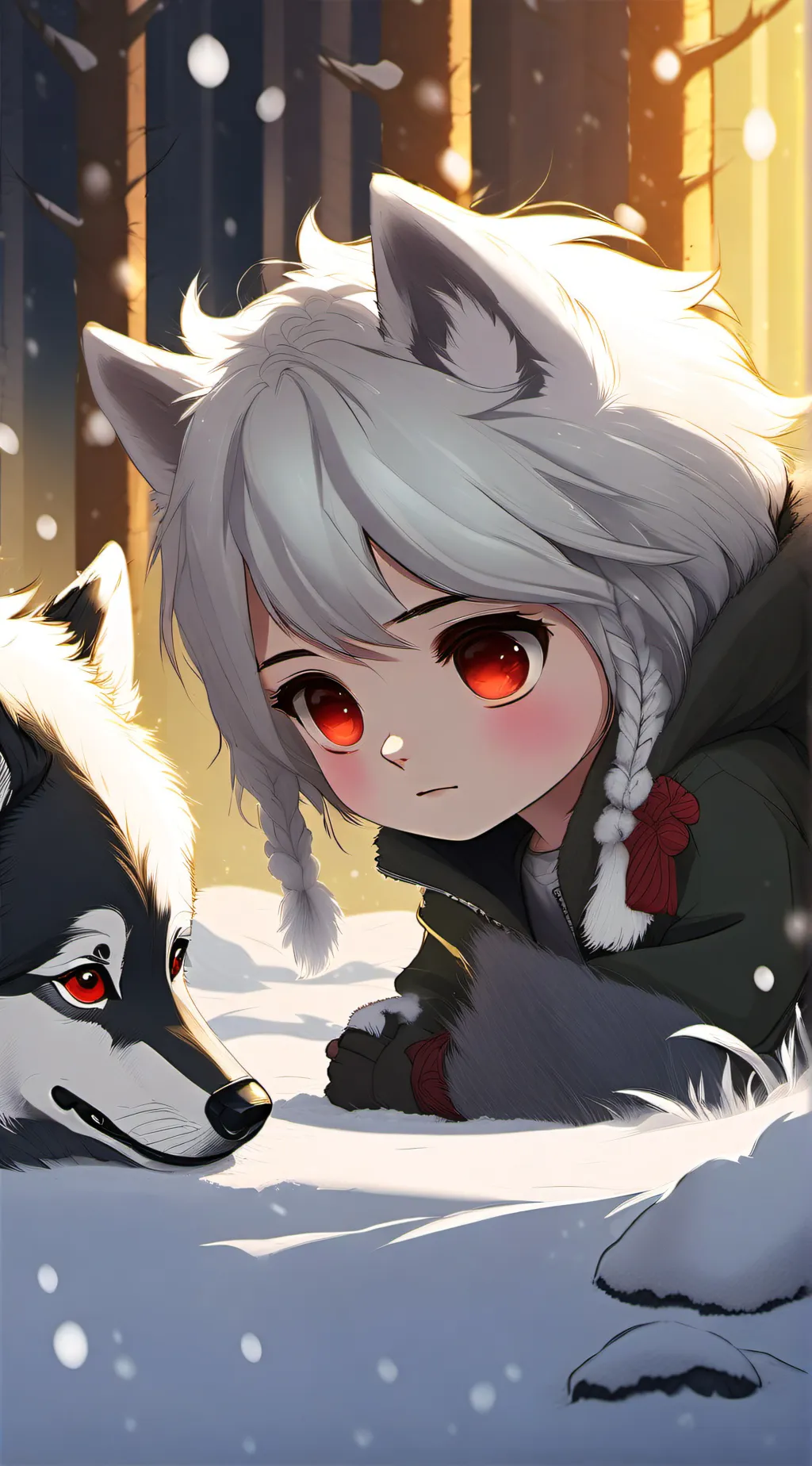 ai character: Wolf discovery background