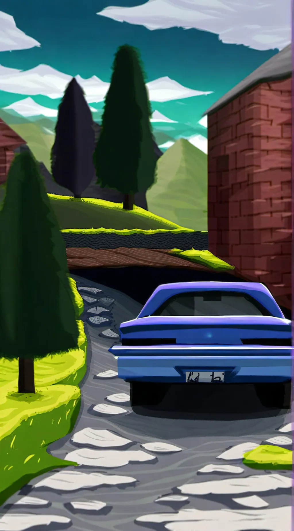 ai character: DDLC but BFDI background