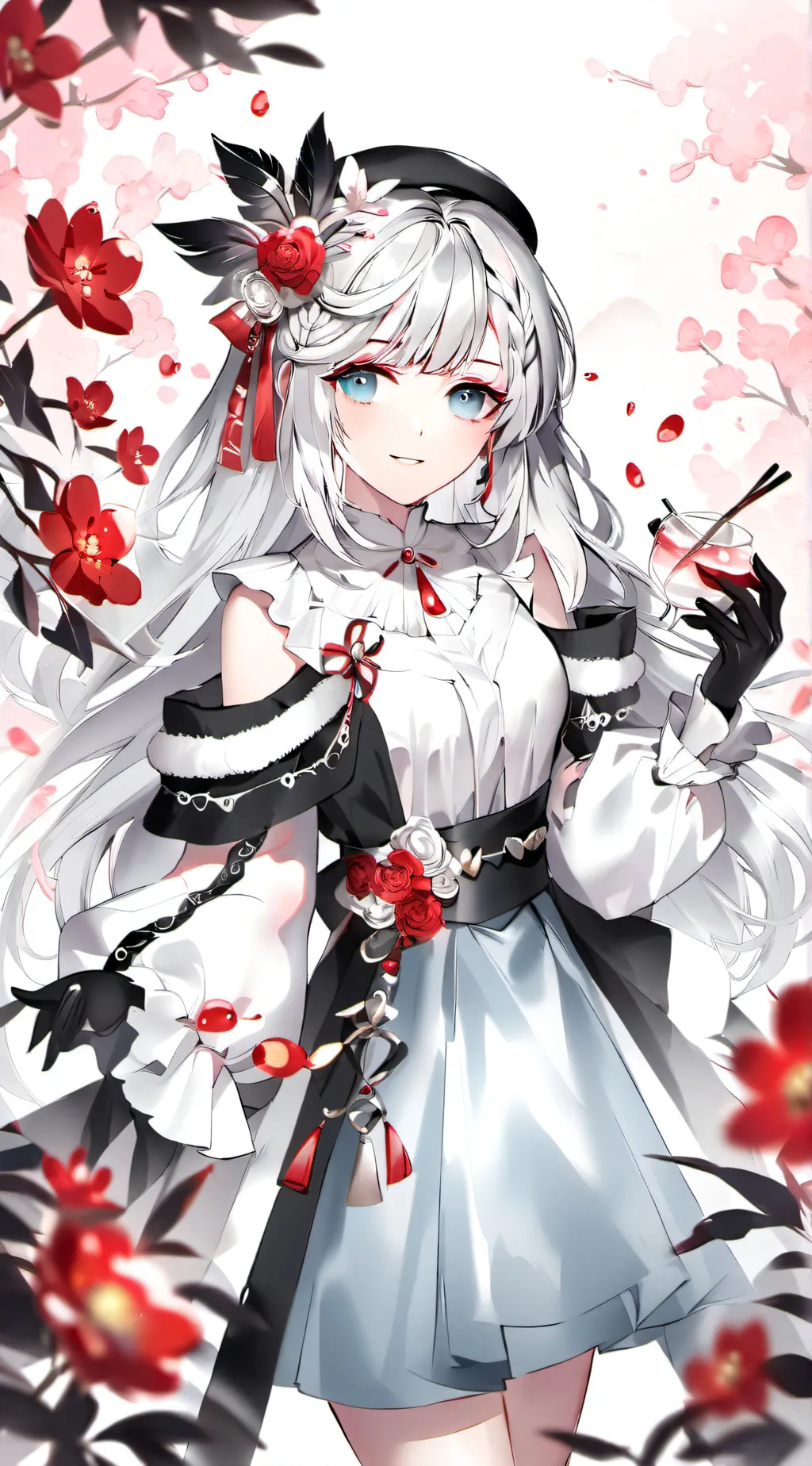 ai character: Winter  background