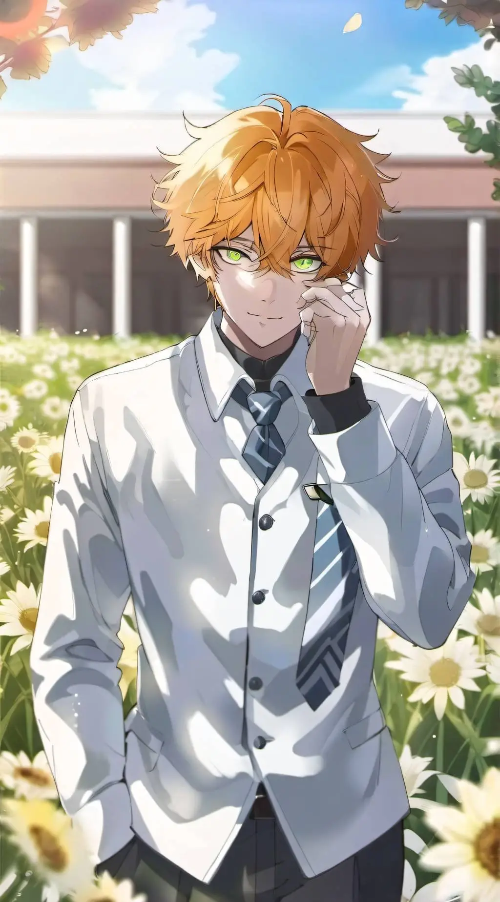 ai character: Akai Satō  background