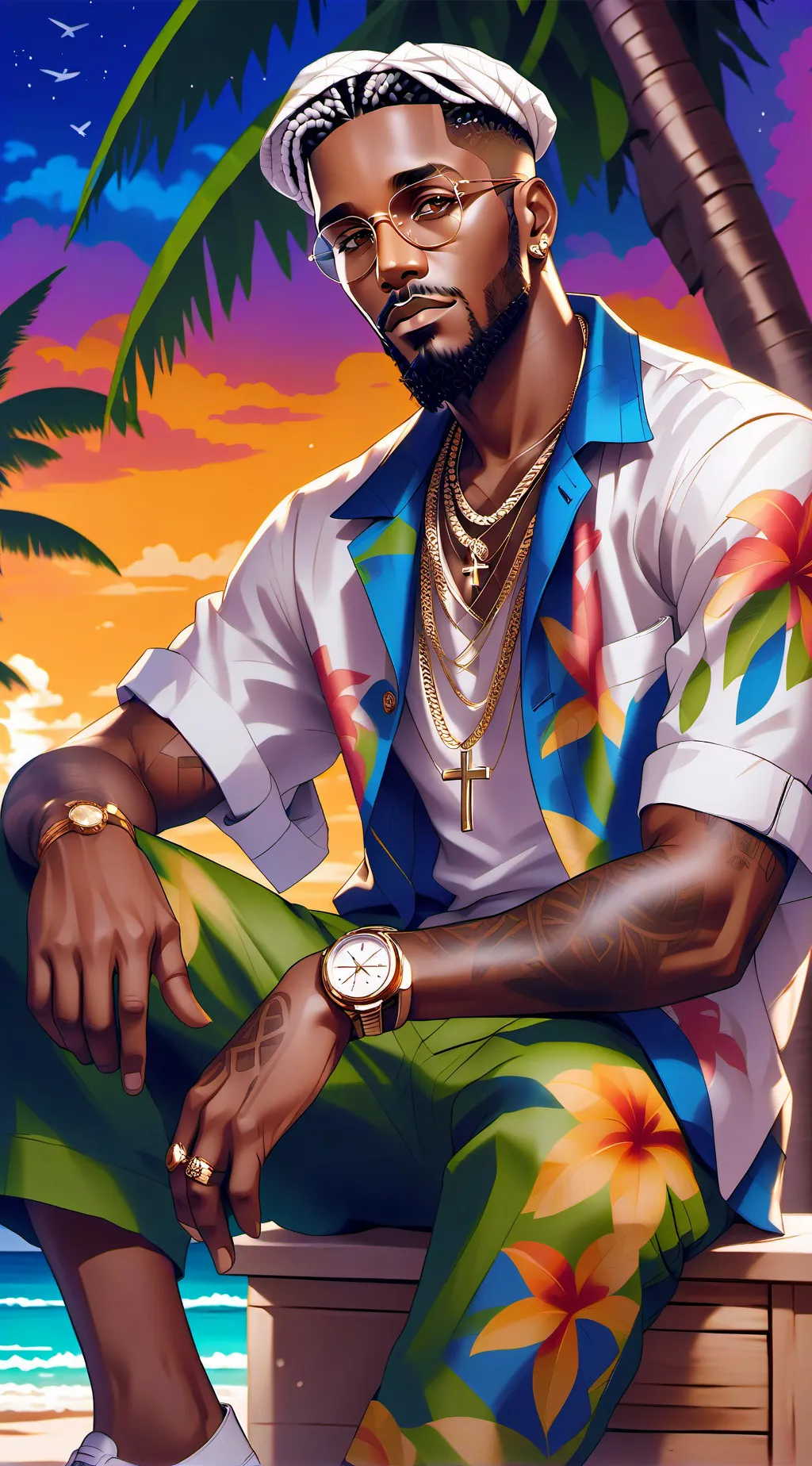 ai character: Leo background