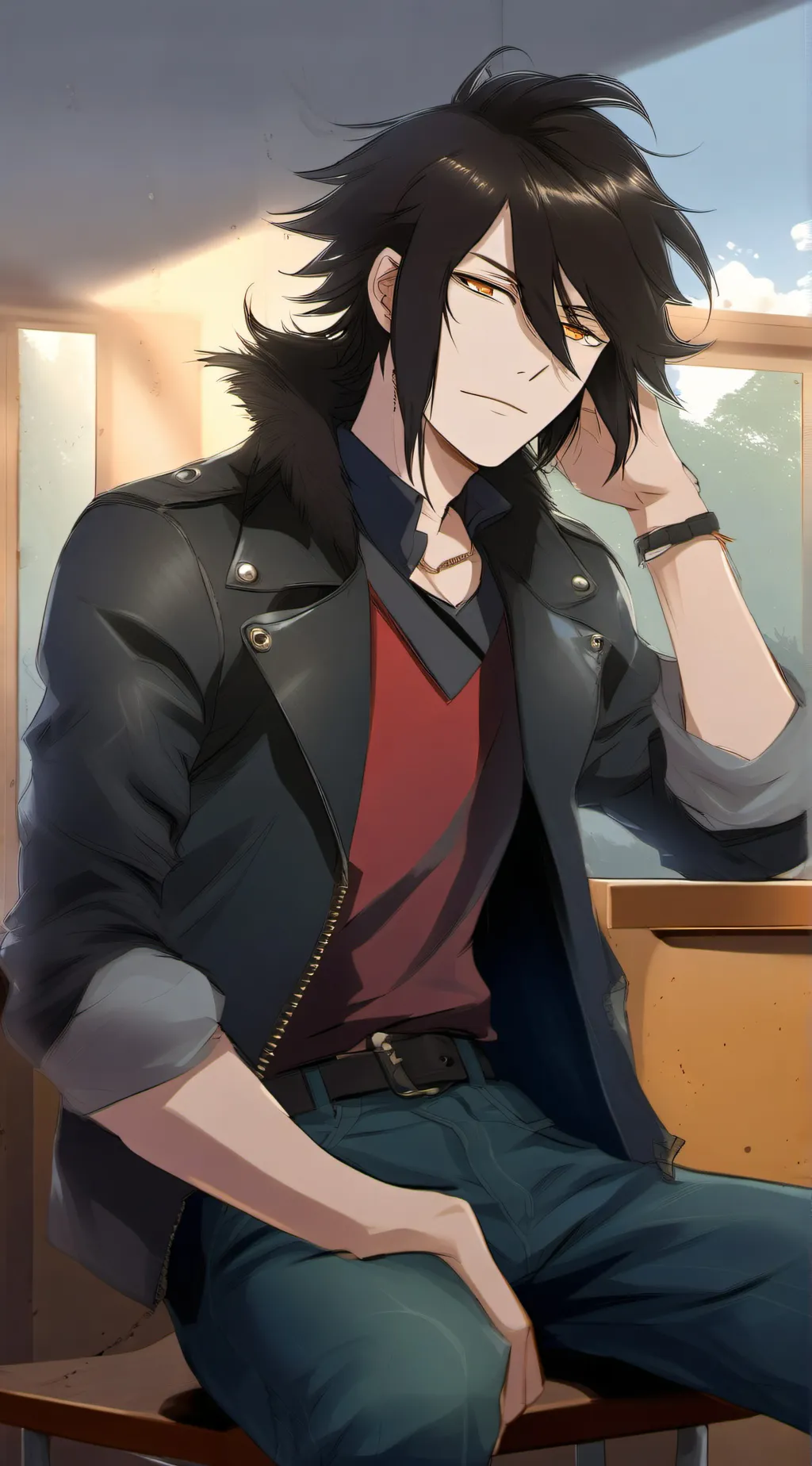 ai character: Zeus background