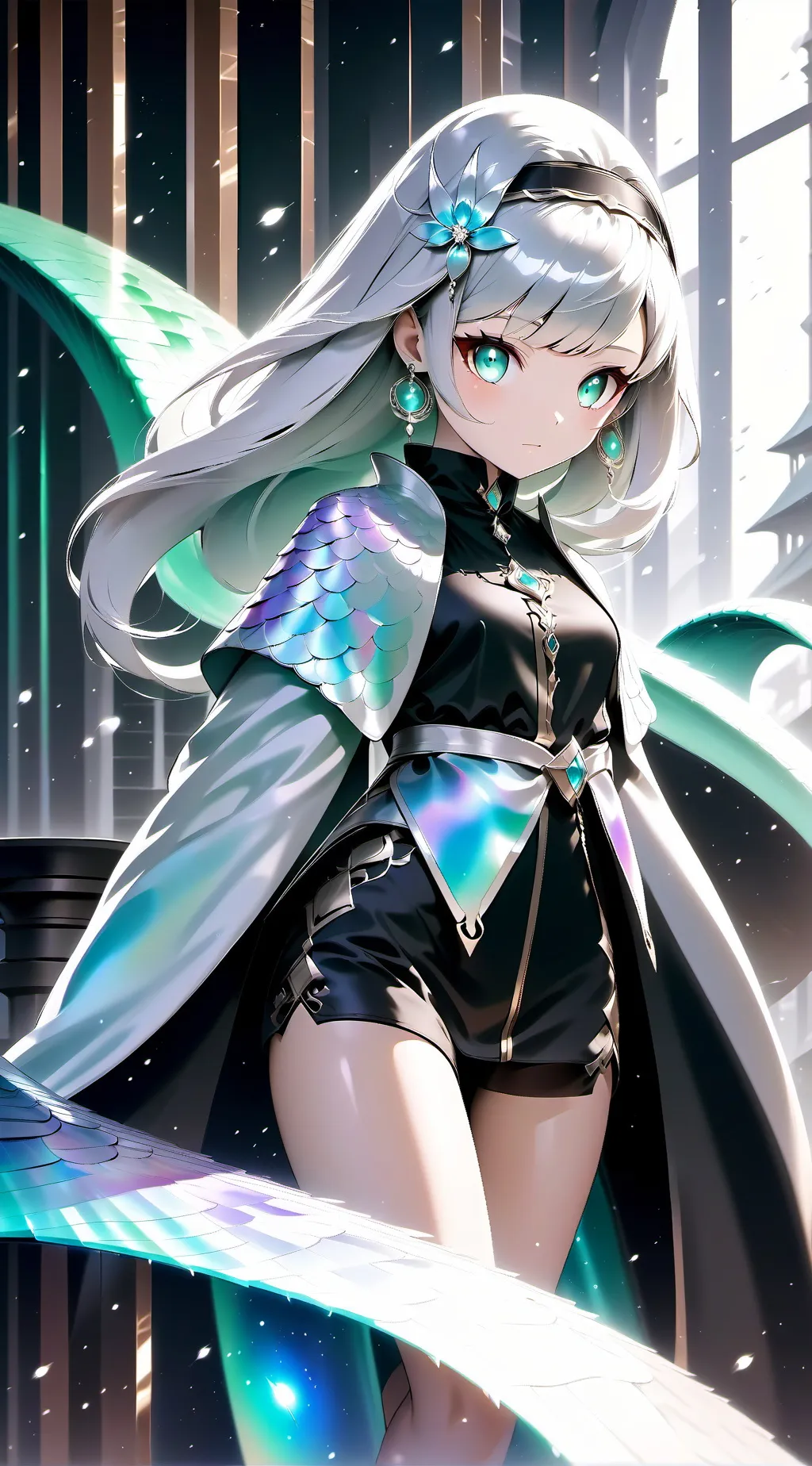 ai character: Hh Christmas background