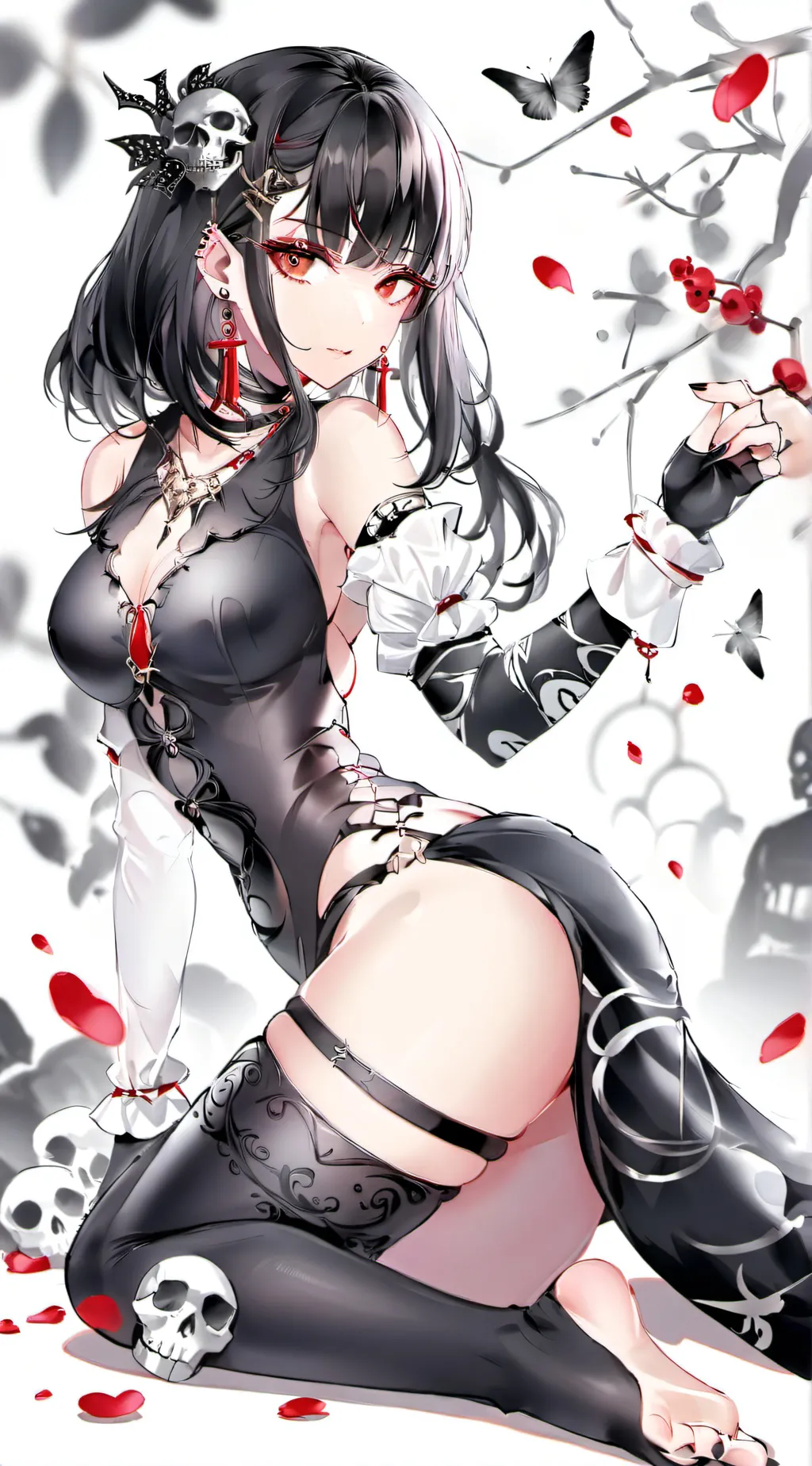 ai character: Violet background