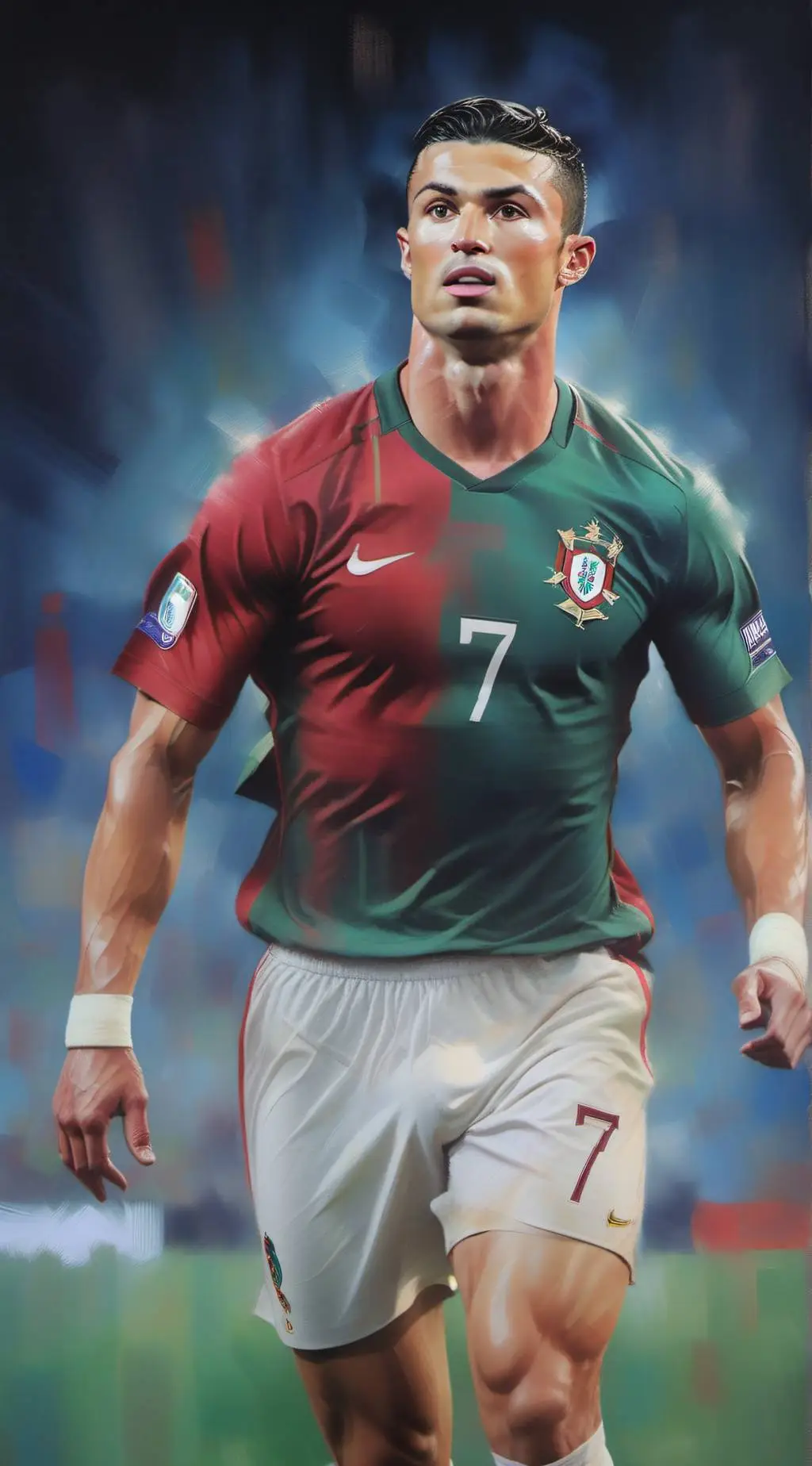 ai character: Ronaldo  background