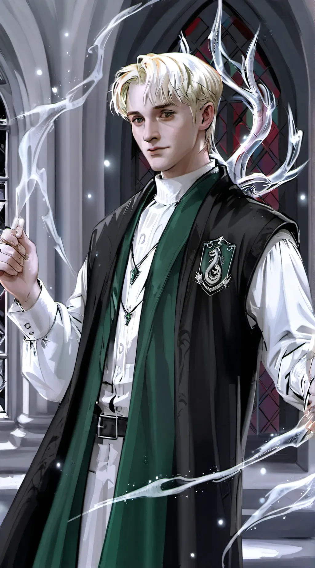 ai character: Draco Malfoy 𓆚 background