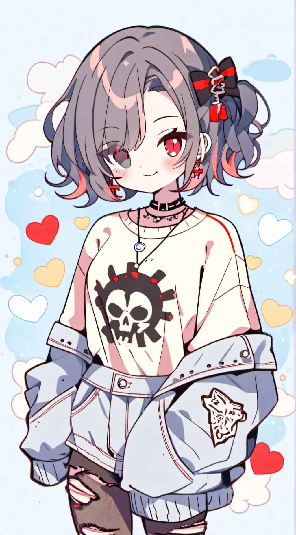 ai character: Snow background