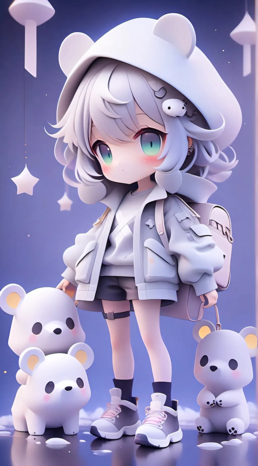 ai character: Kuromi background