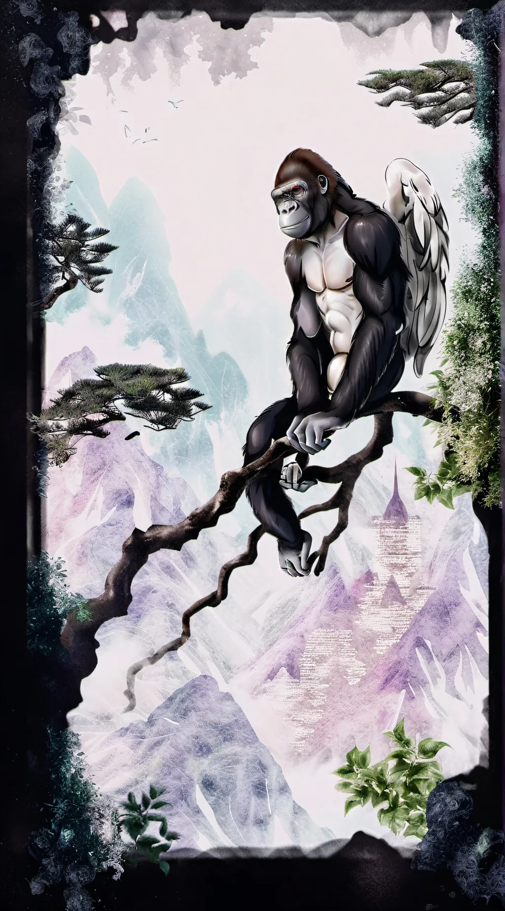 ai character: harambe background