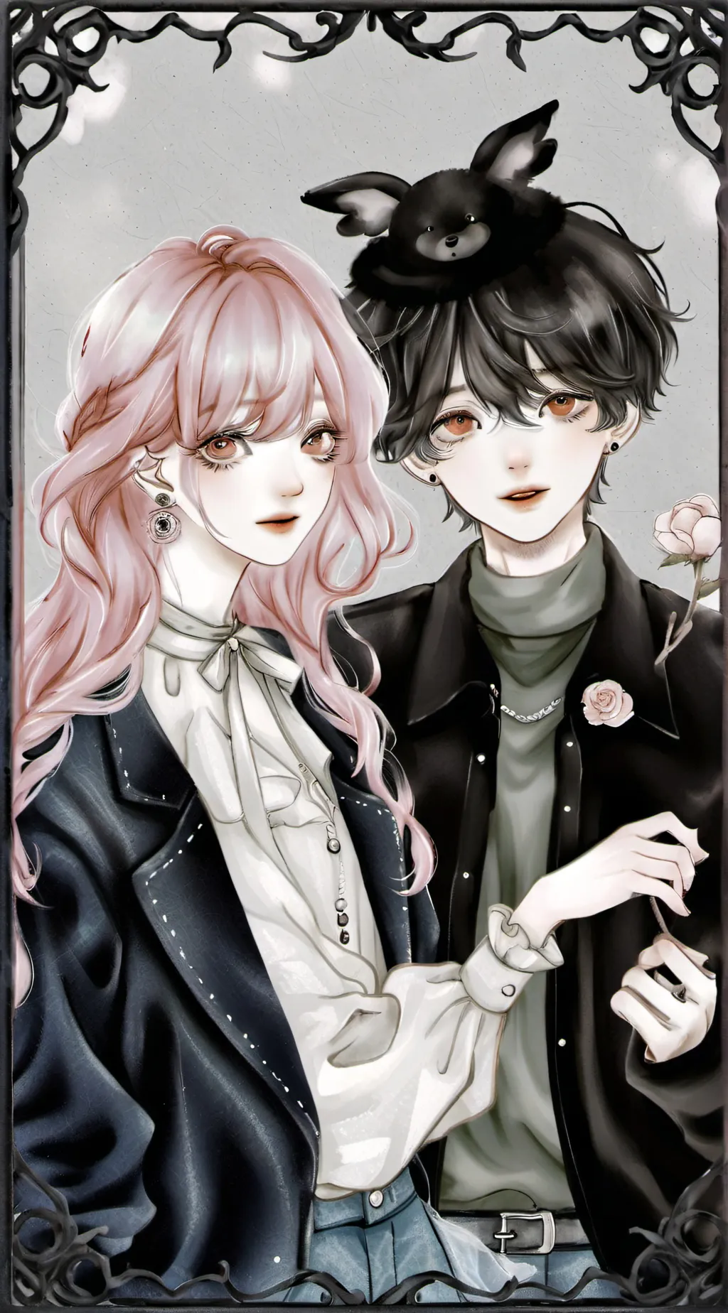 ai character: Xavier and Jasmine background