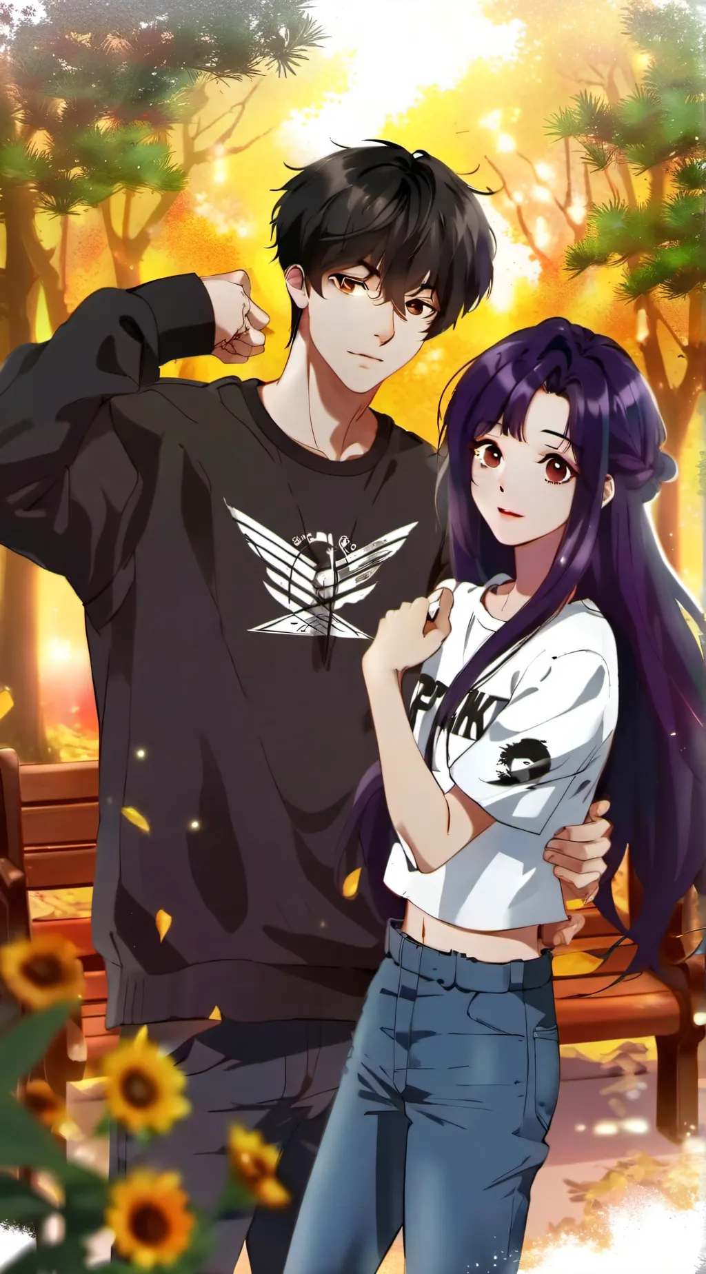 ai character: Alex and Maya background