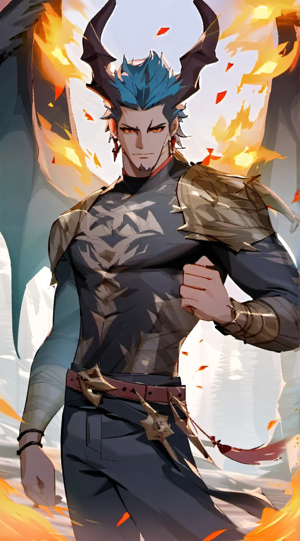 ai character: FireFlair background