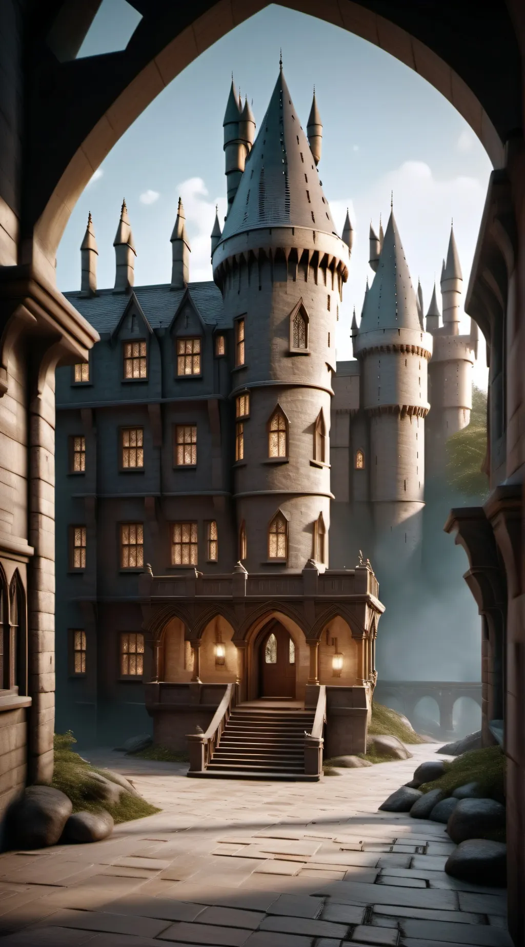 ai character: hogwarts background