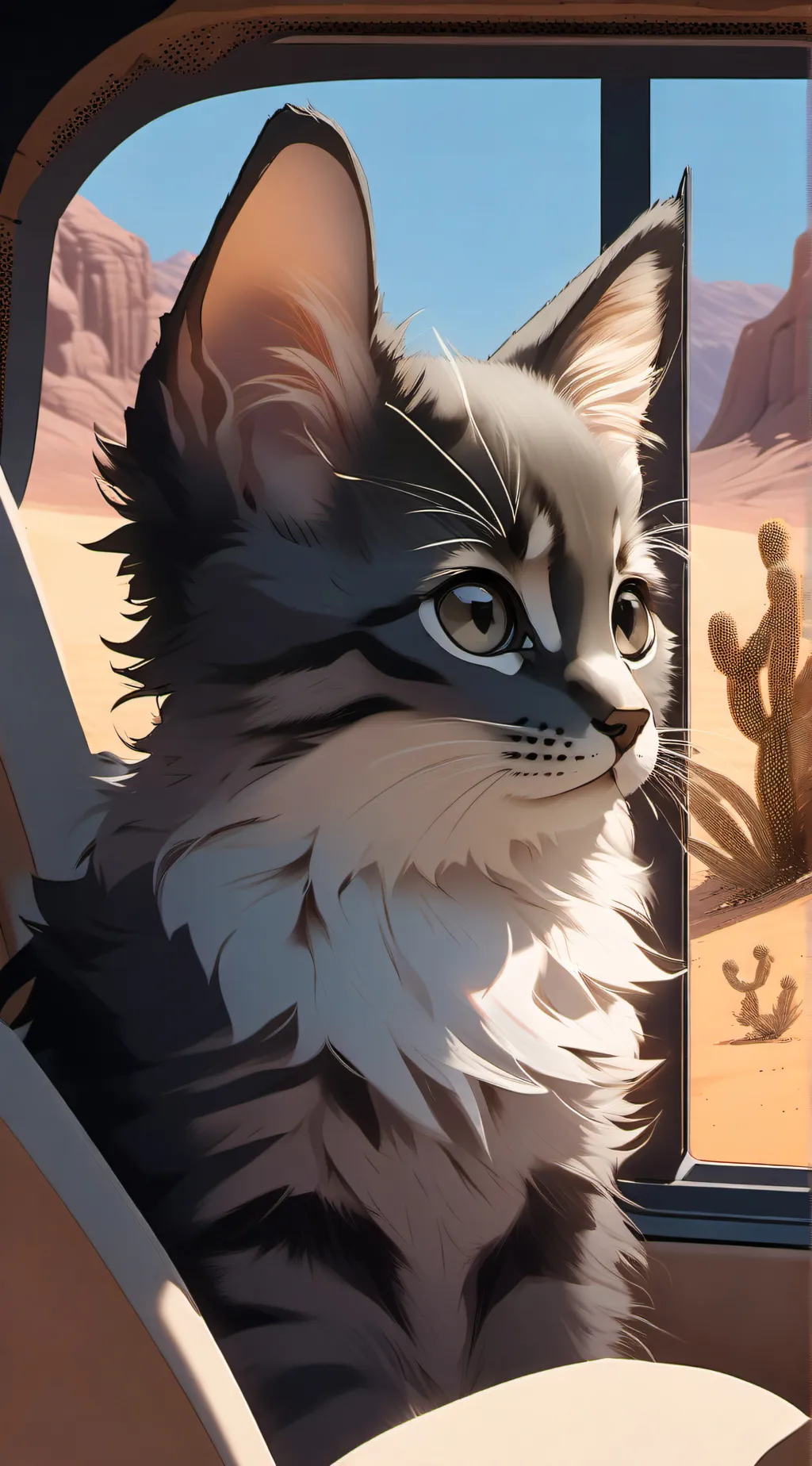 ai character: mittens background