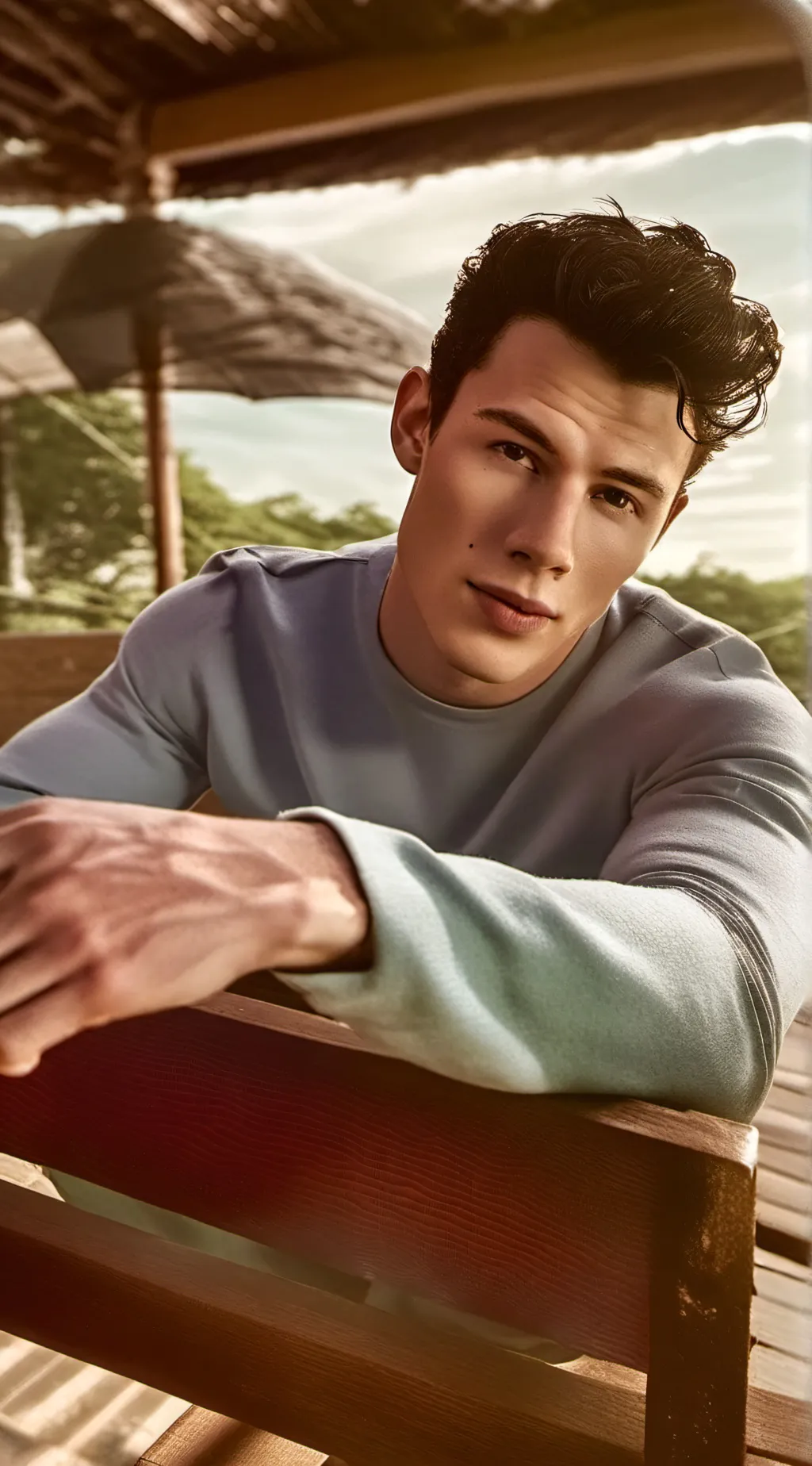 ai character: Nick Jonas background