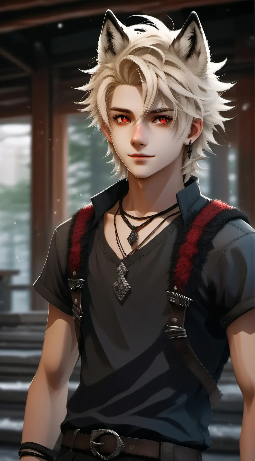 ai character: wolf katsuki background