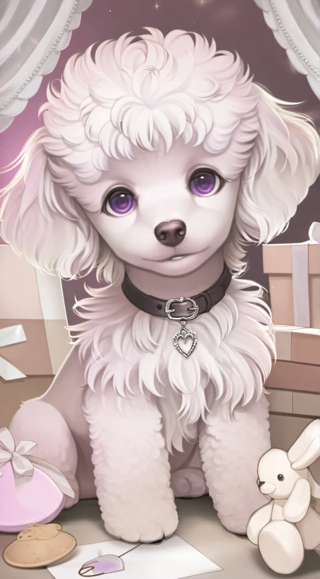 ai character: Mauve background