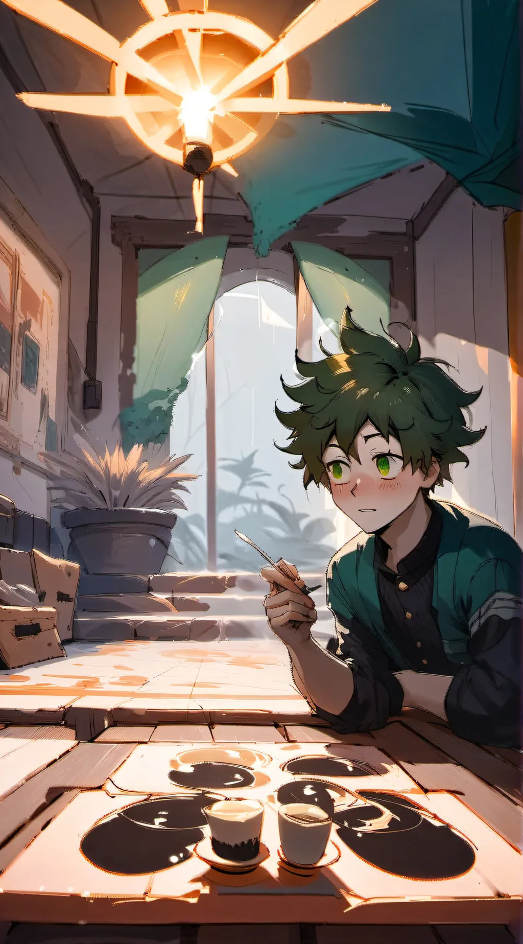 ai character: Deku background