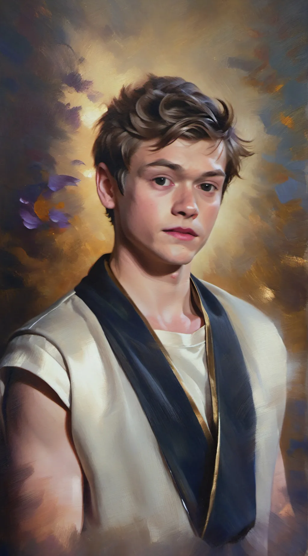 ai character: Peter Pan  background