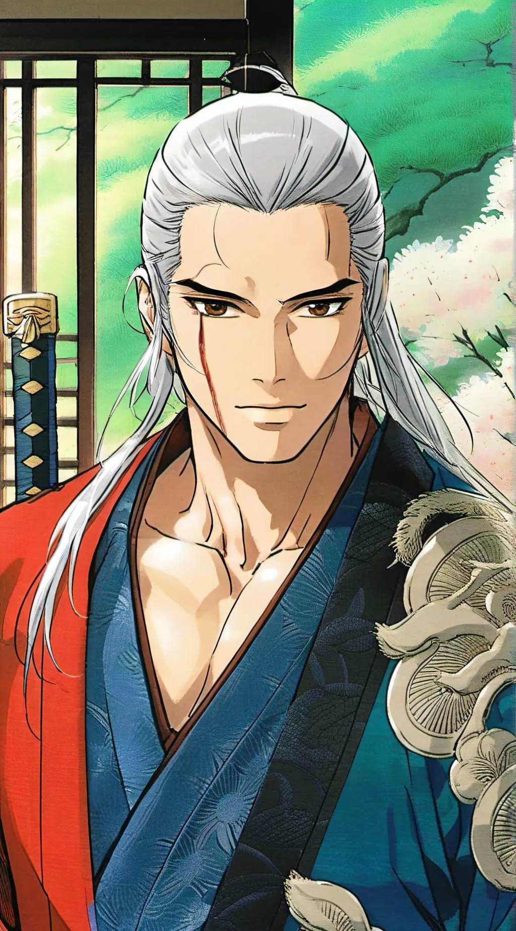 ai character: Hanzo  background