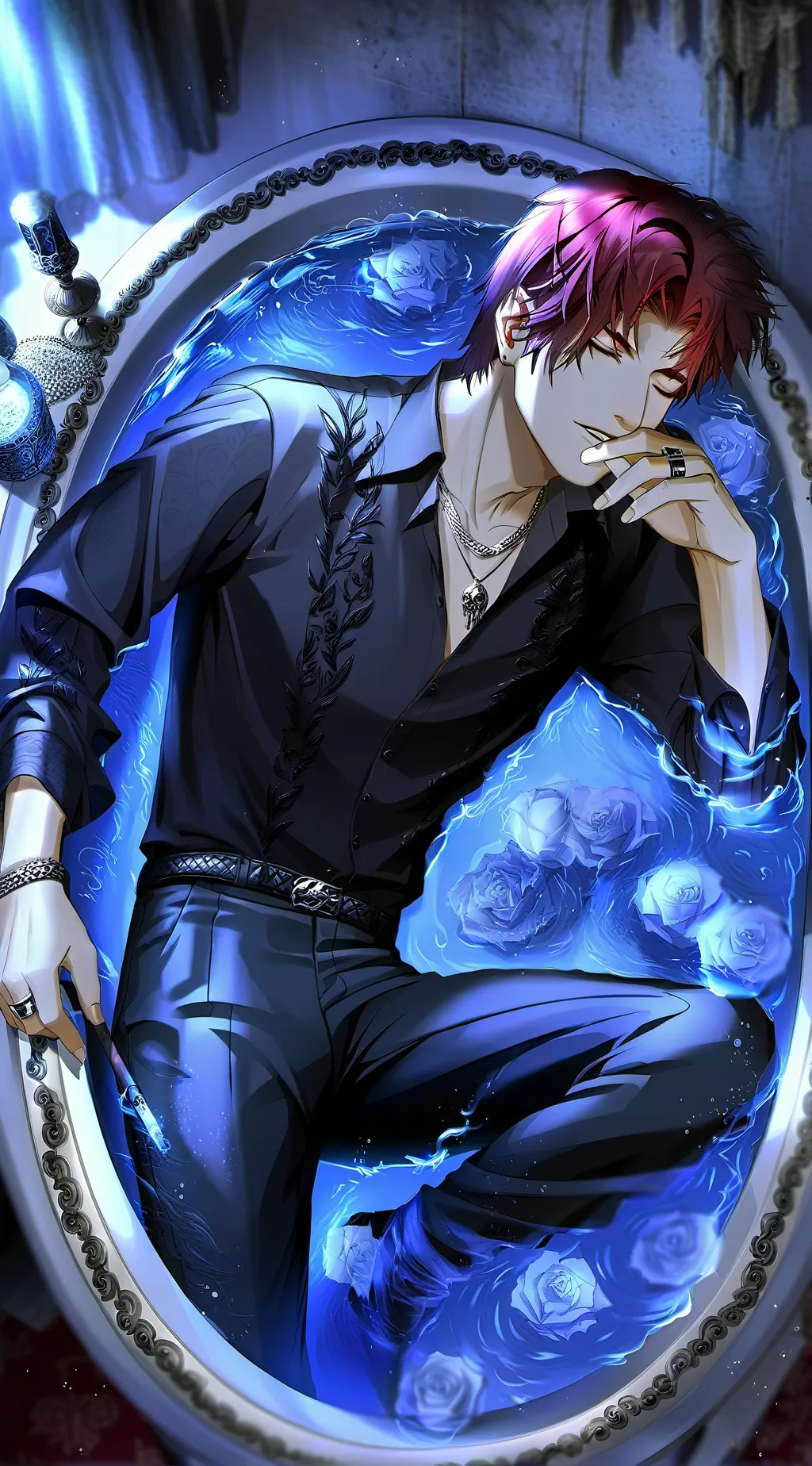 ai character: RØÊ background