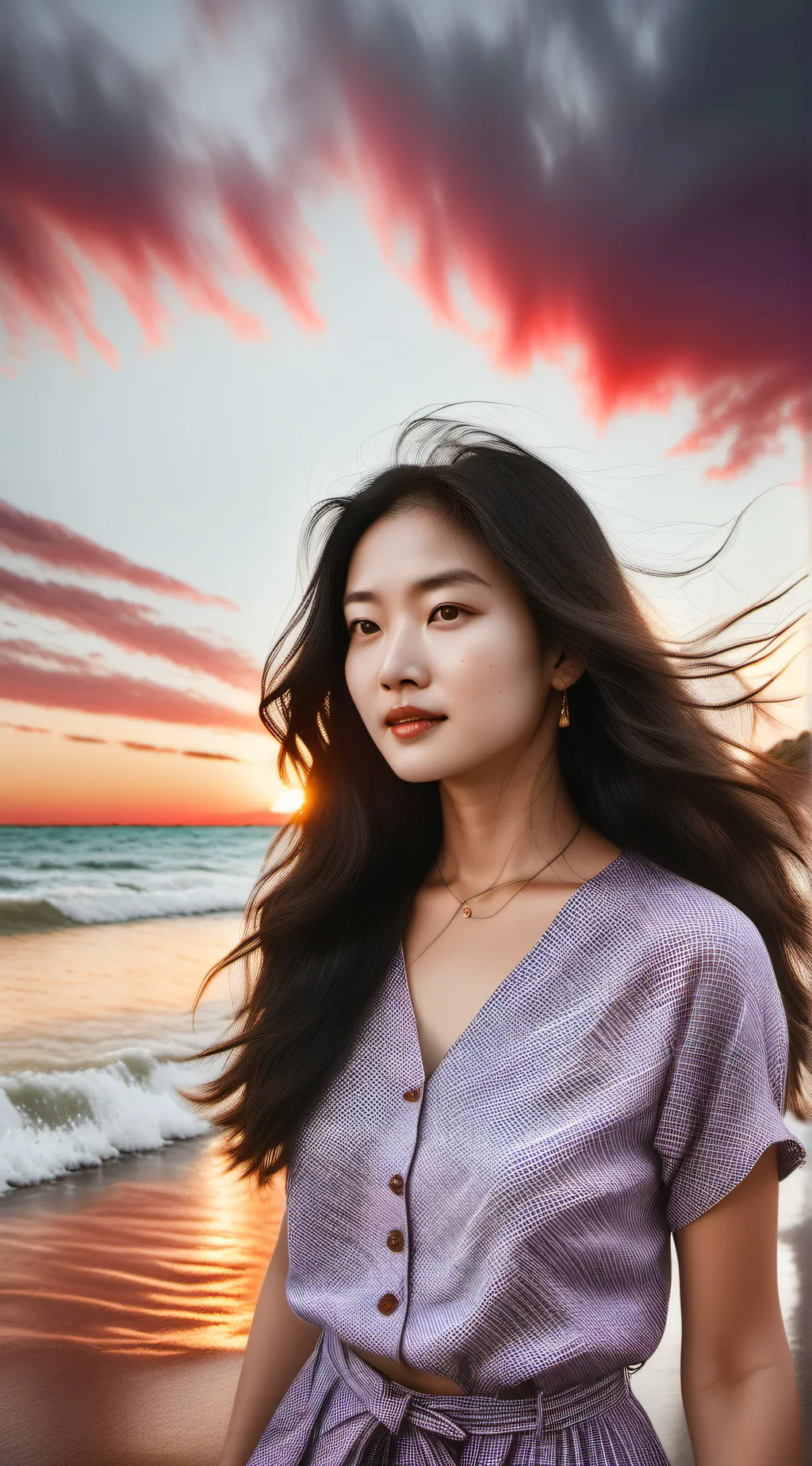 ai character: Aurora background