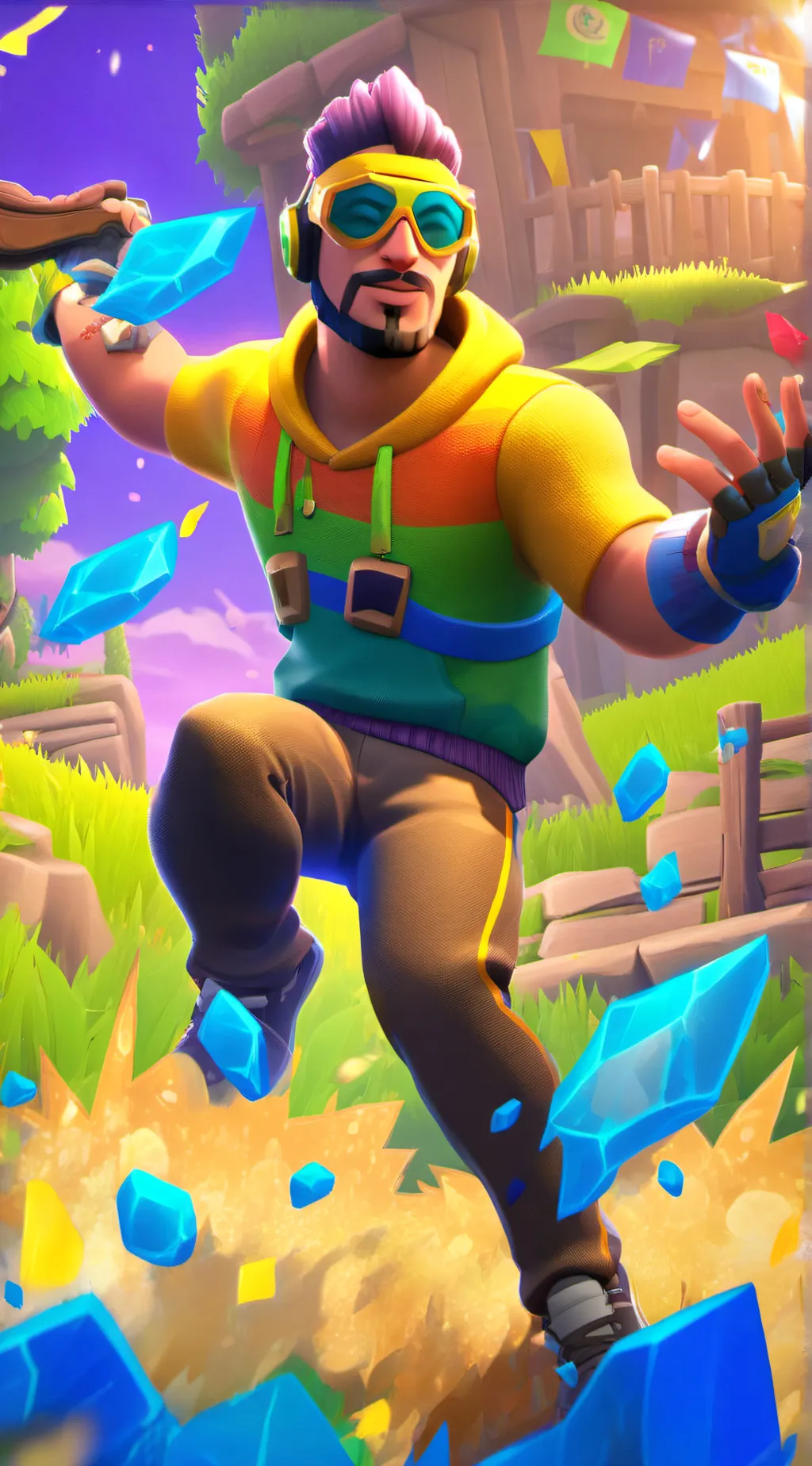 ai character: Fortnite Champion background
