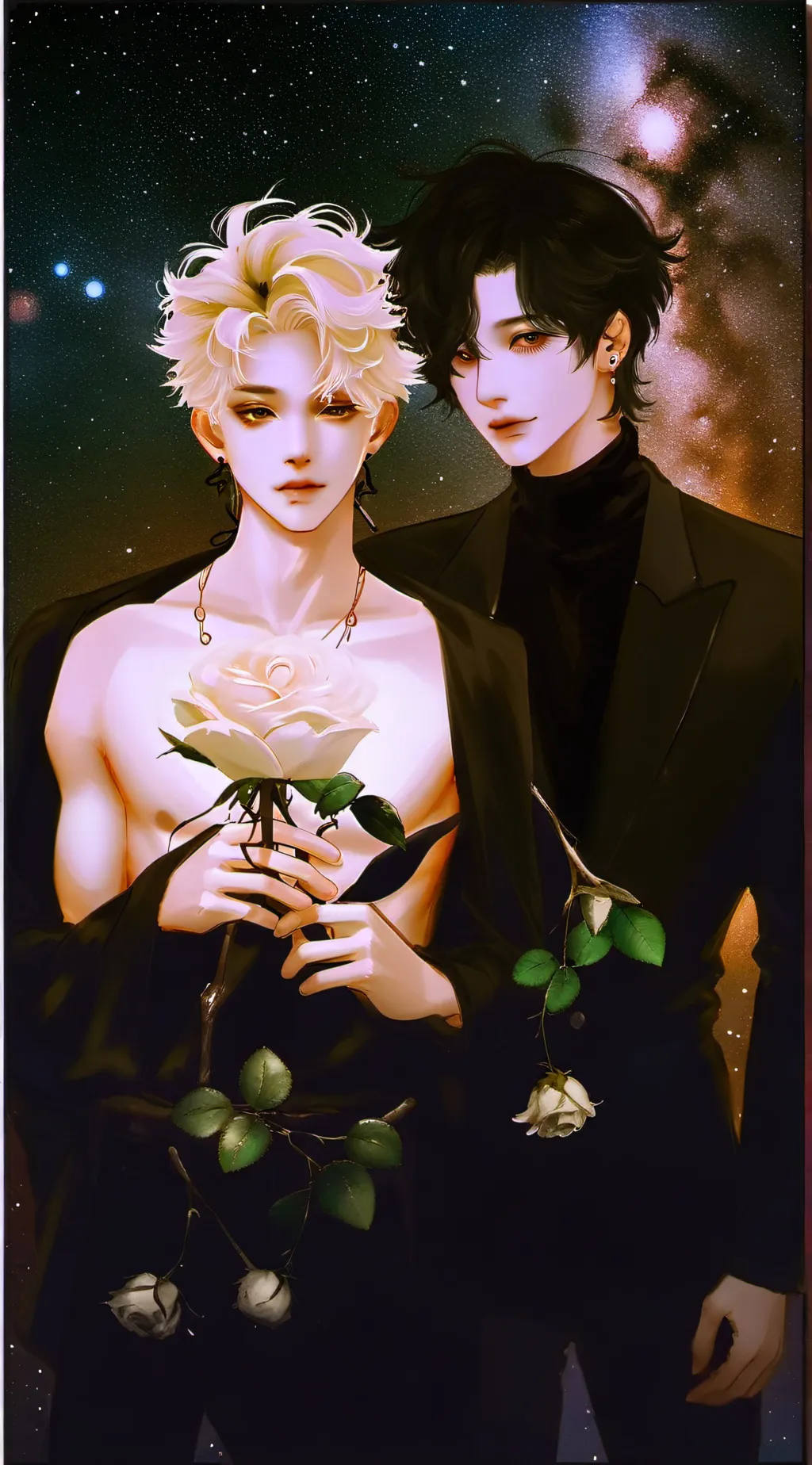 ai character: Amari and Zachary  background