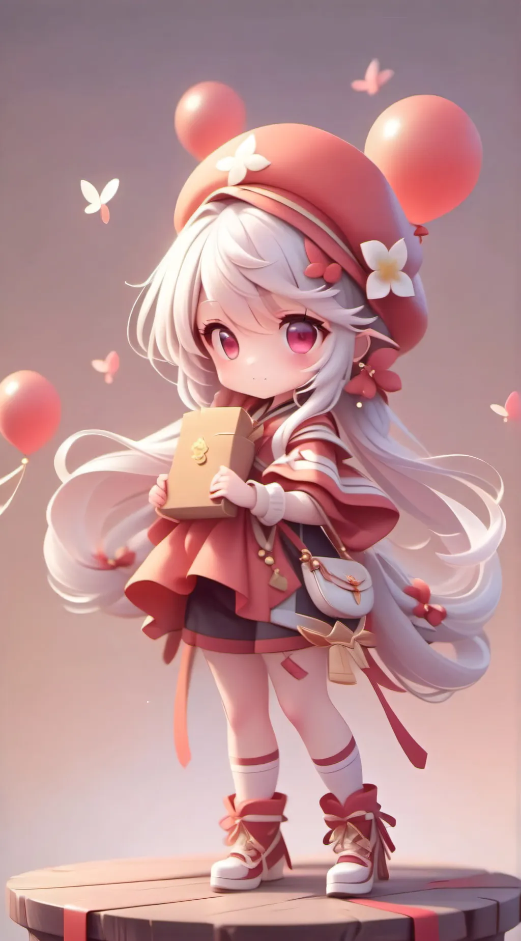 ai character: Hello kitty background