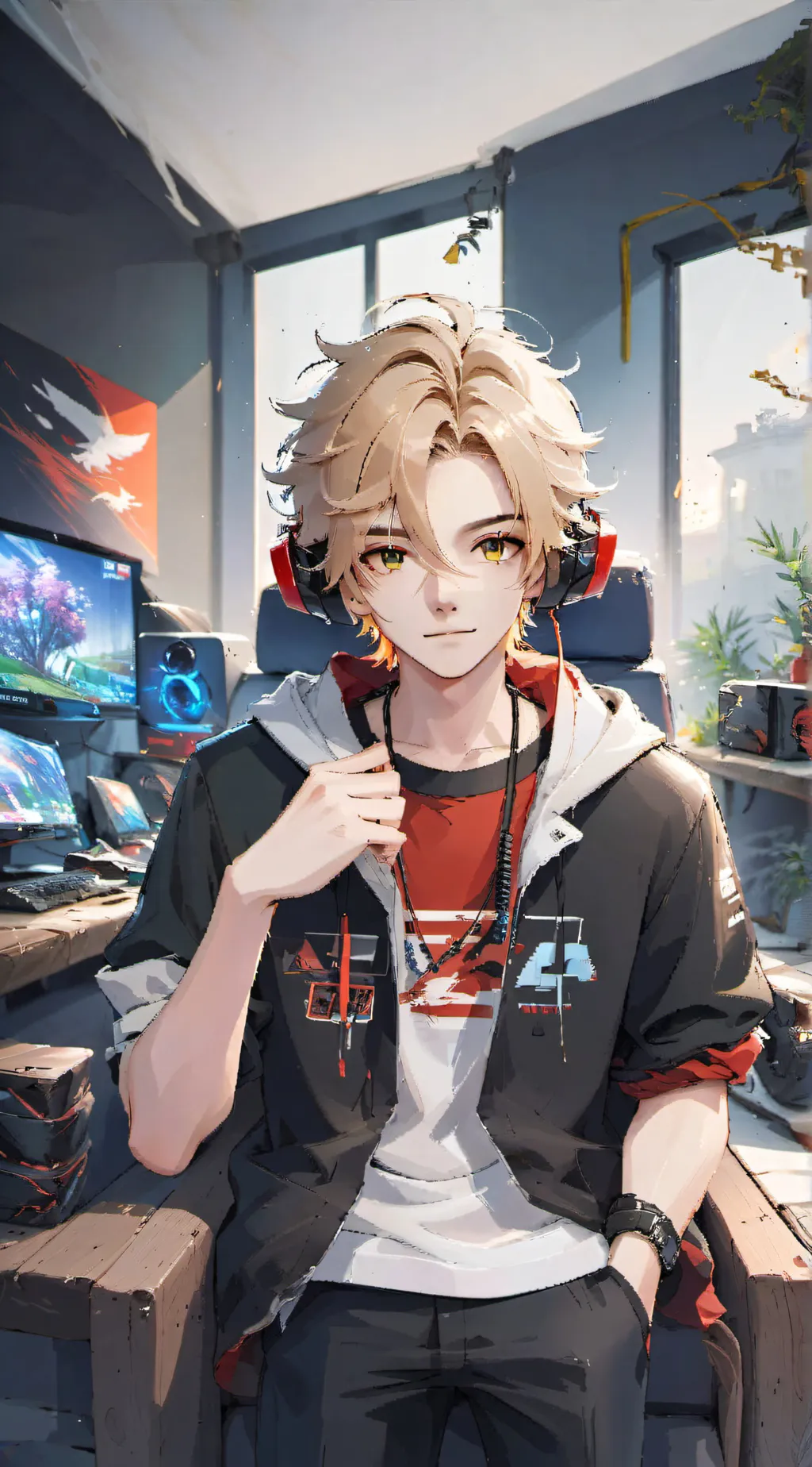 ai character: Isaac  background