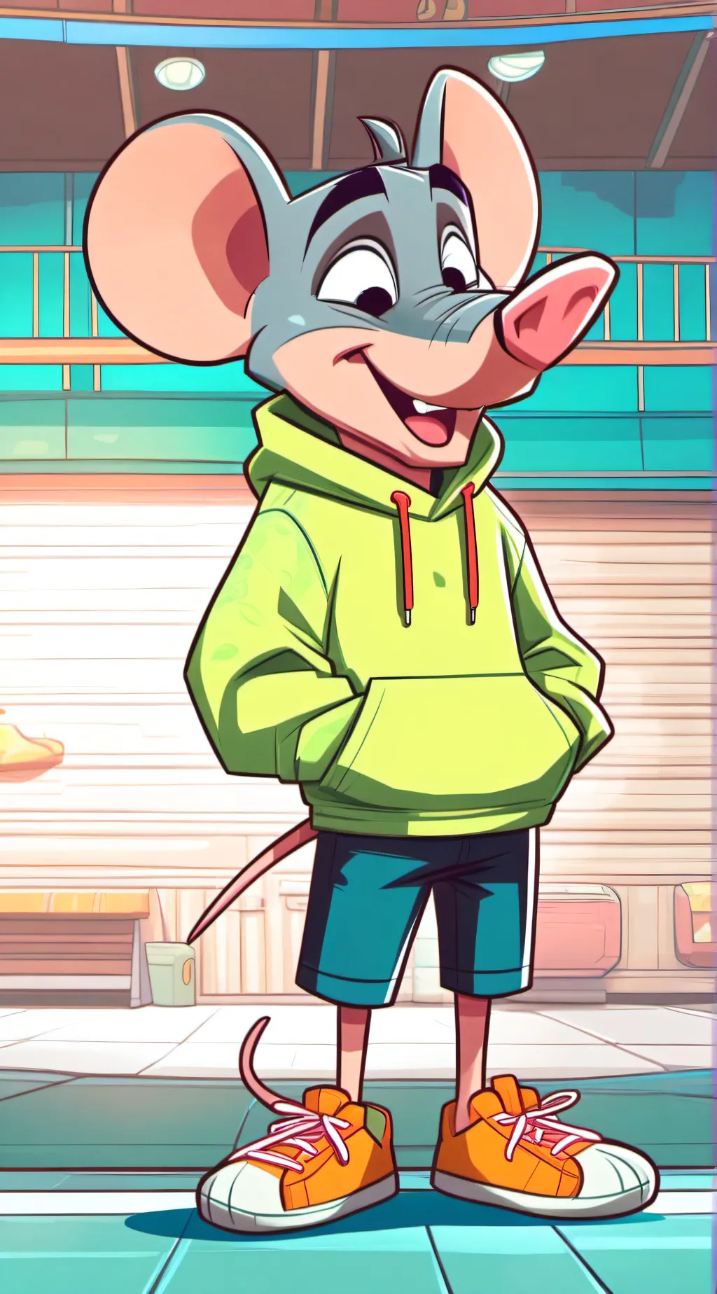 ai character: ugly rat Jack background
