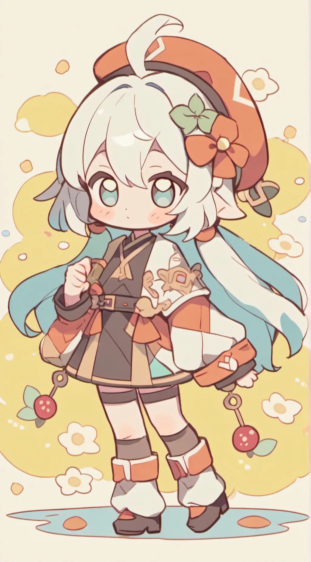 ai character: Azzur  background