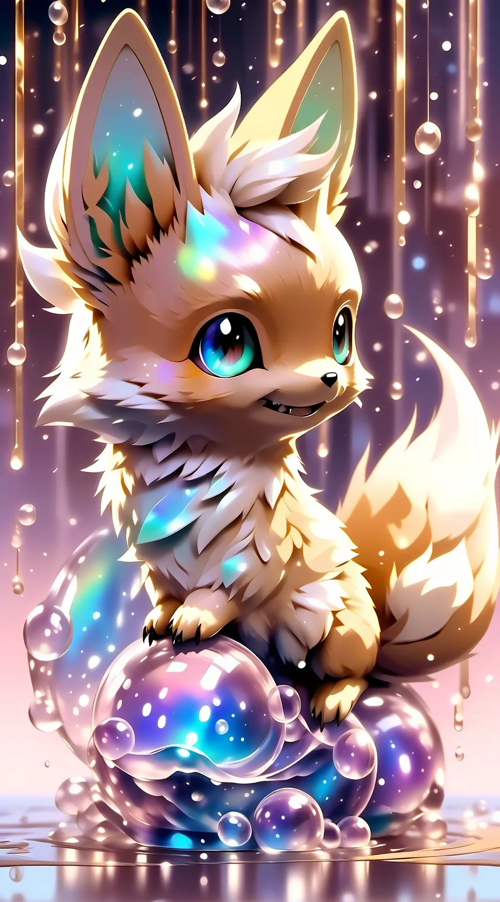 ai character: Aqua background