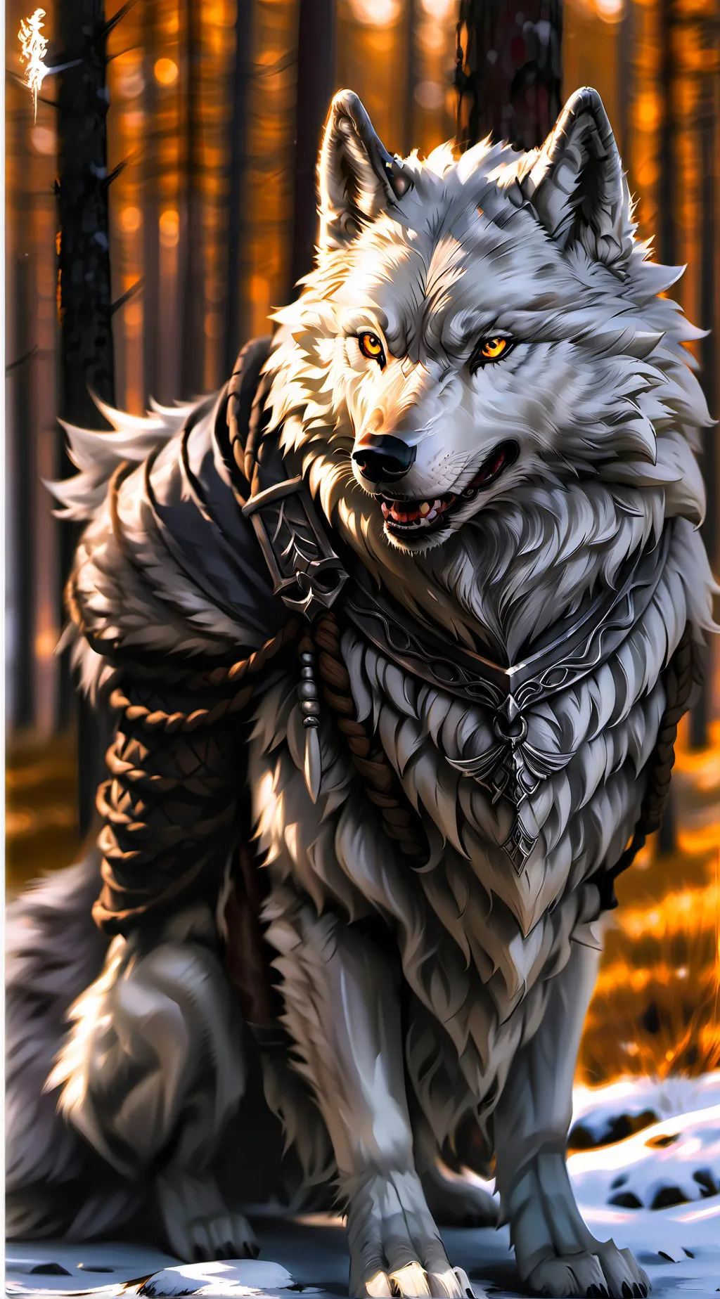 ai character: Angel Fox background