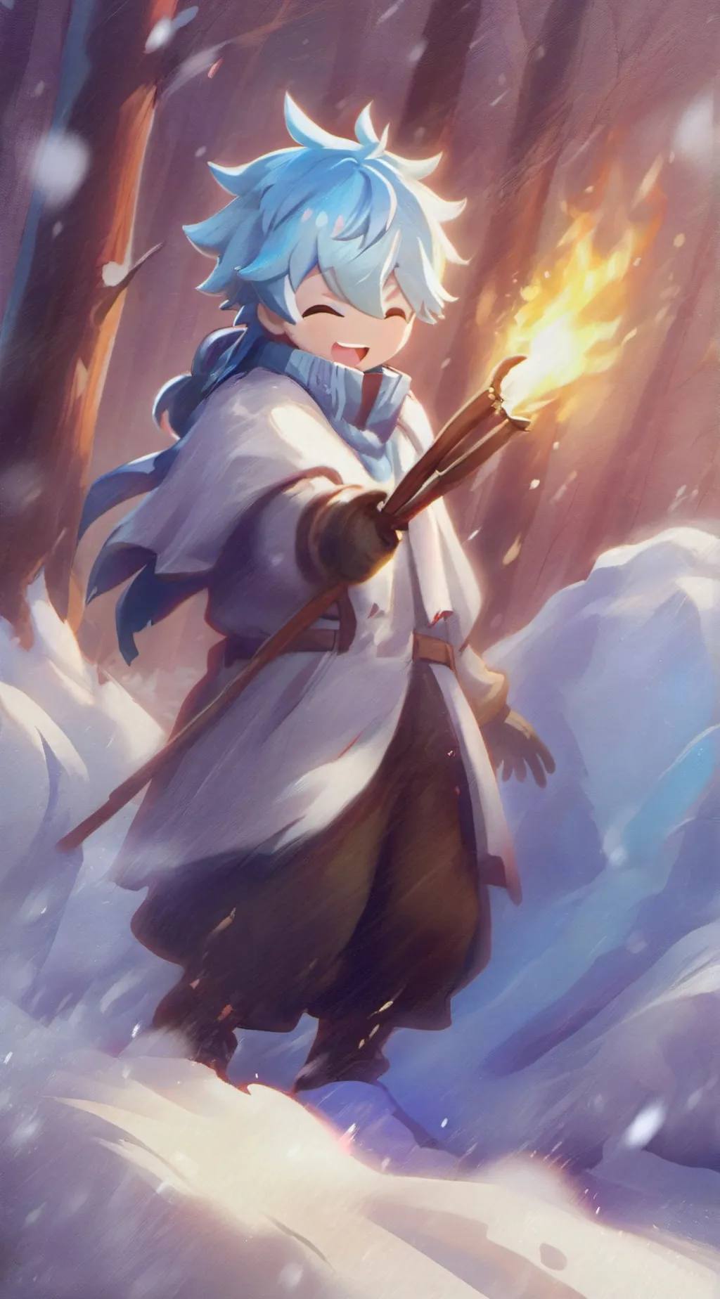 ai character: genshin impact  background