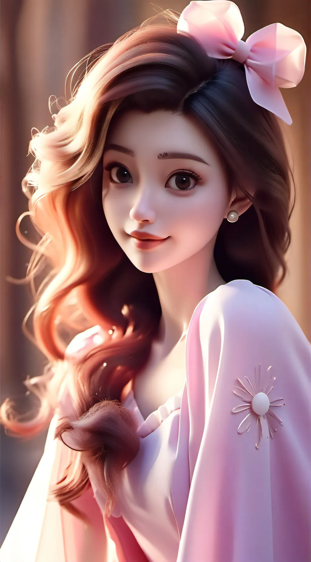 ai character: esthere😻💅 background