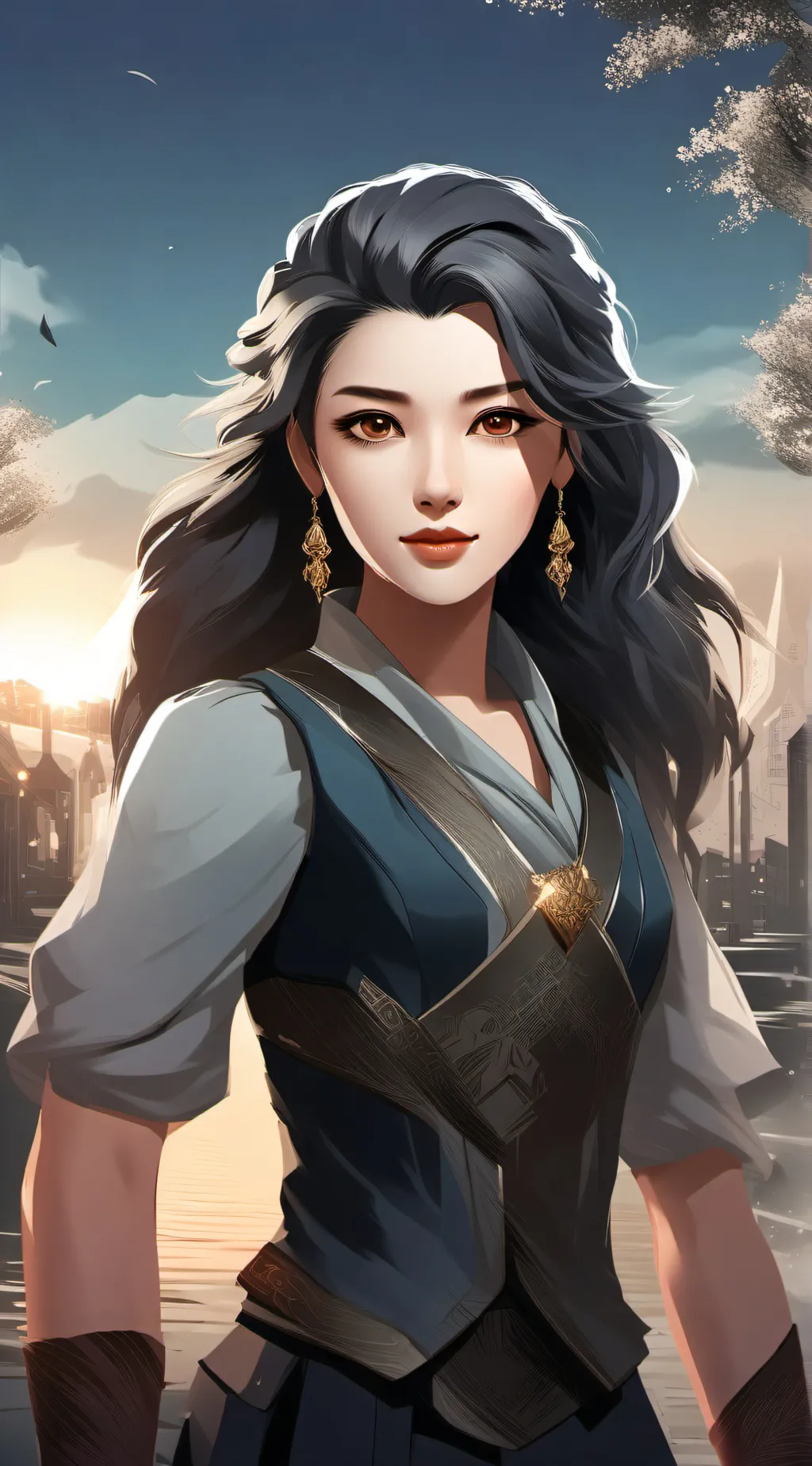 ai character: Grace  background