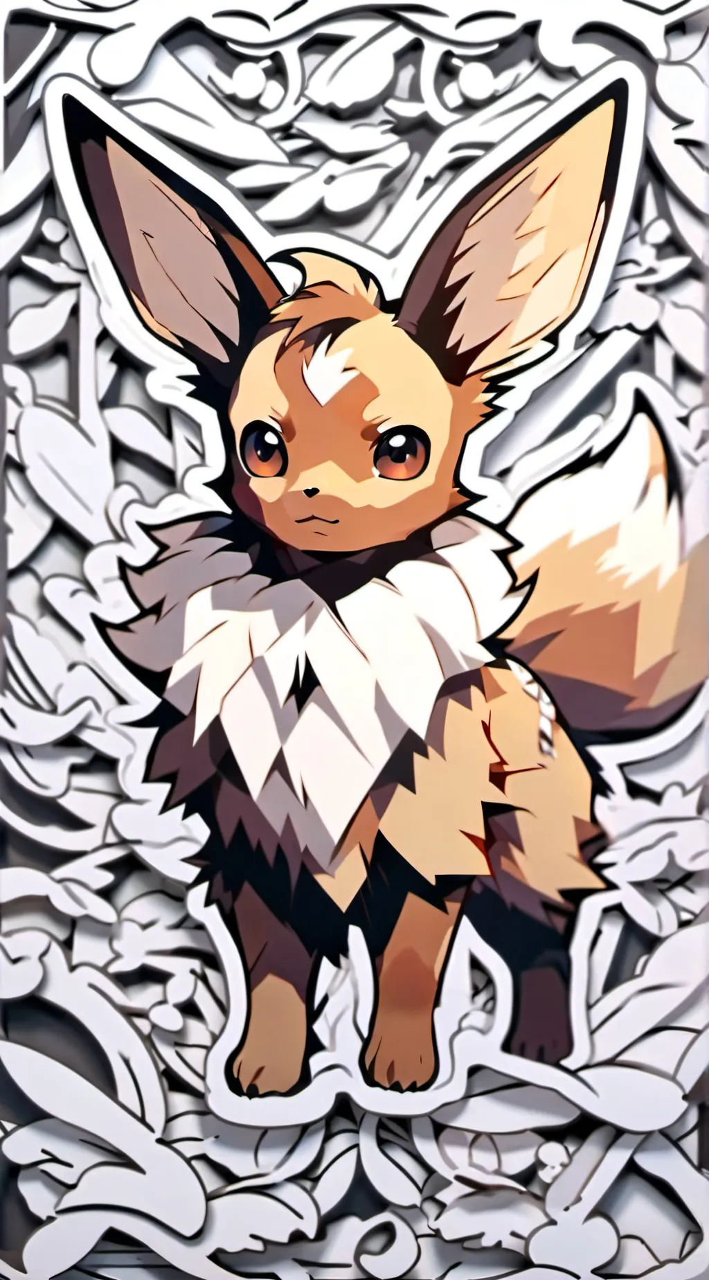 ai character: Eevee background